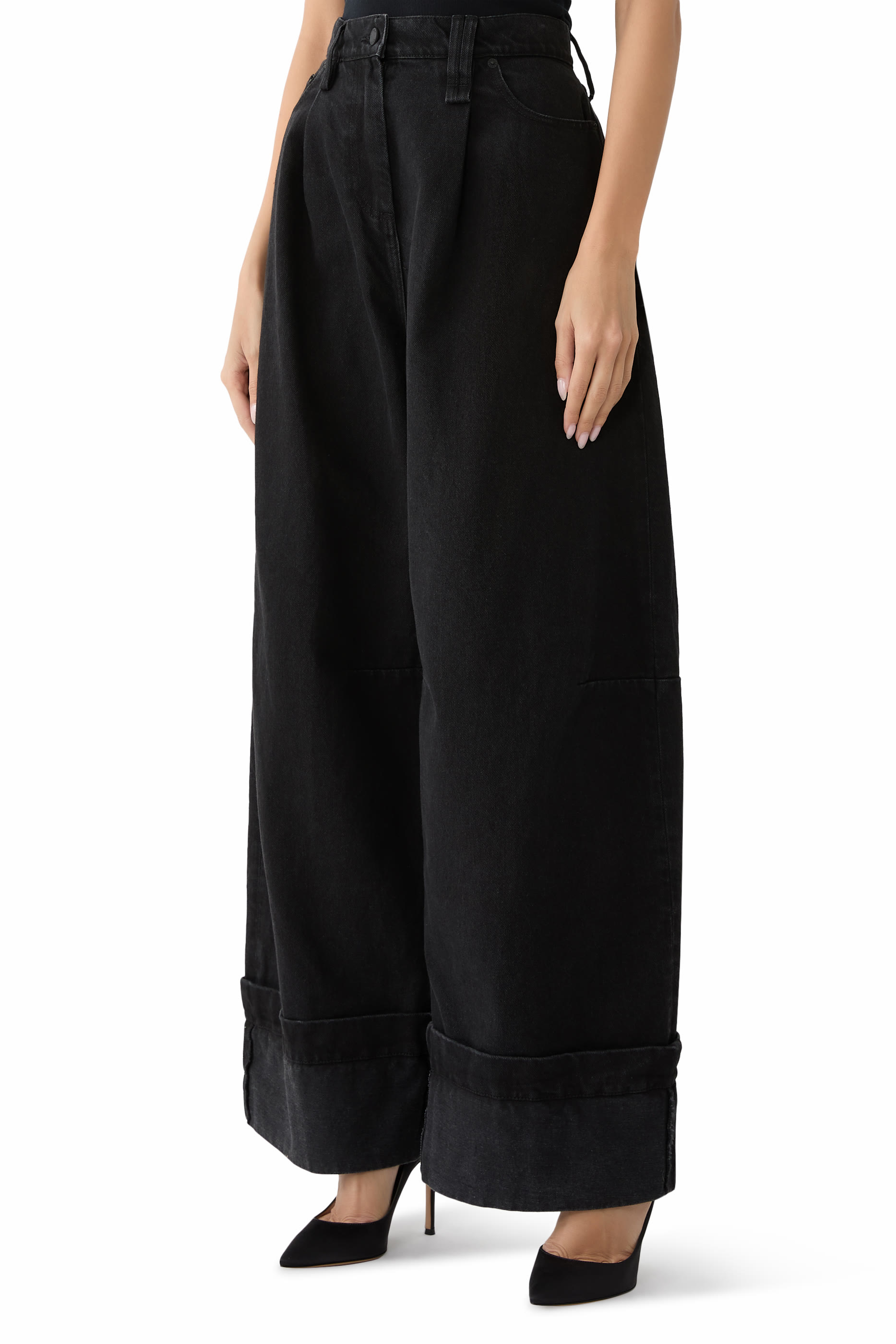 Wide Leg Puddle Jeans