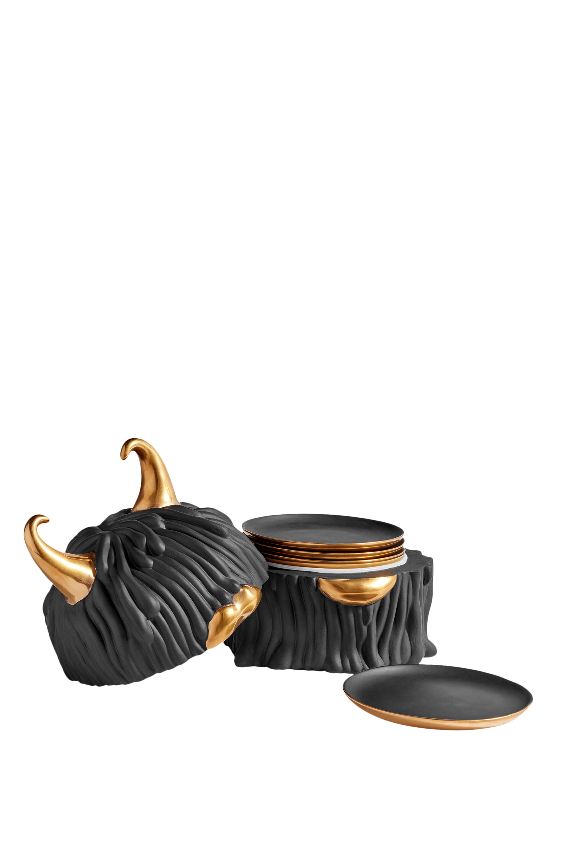 Haas Lynda Box and Plate, Set of 4