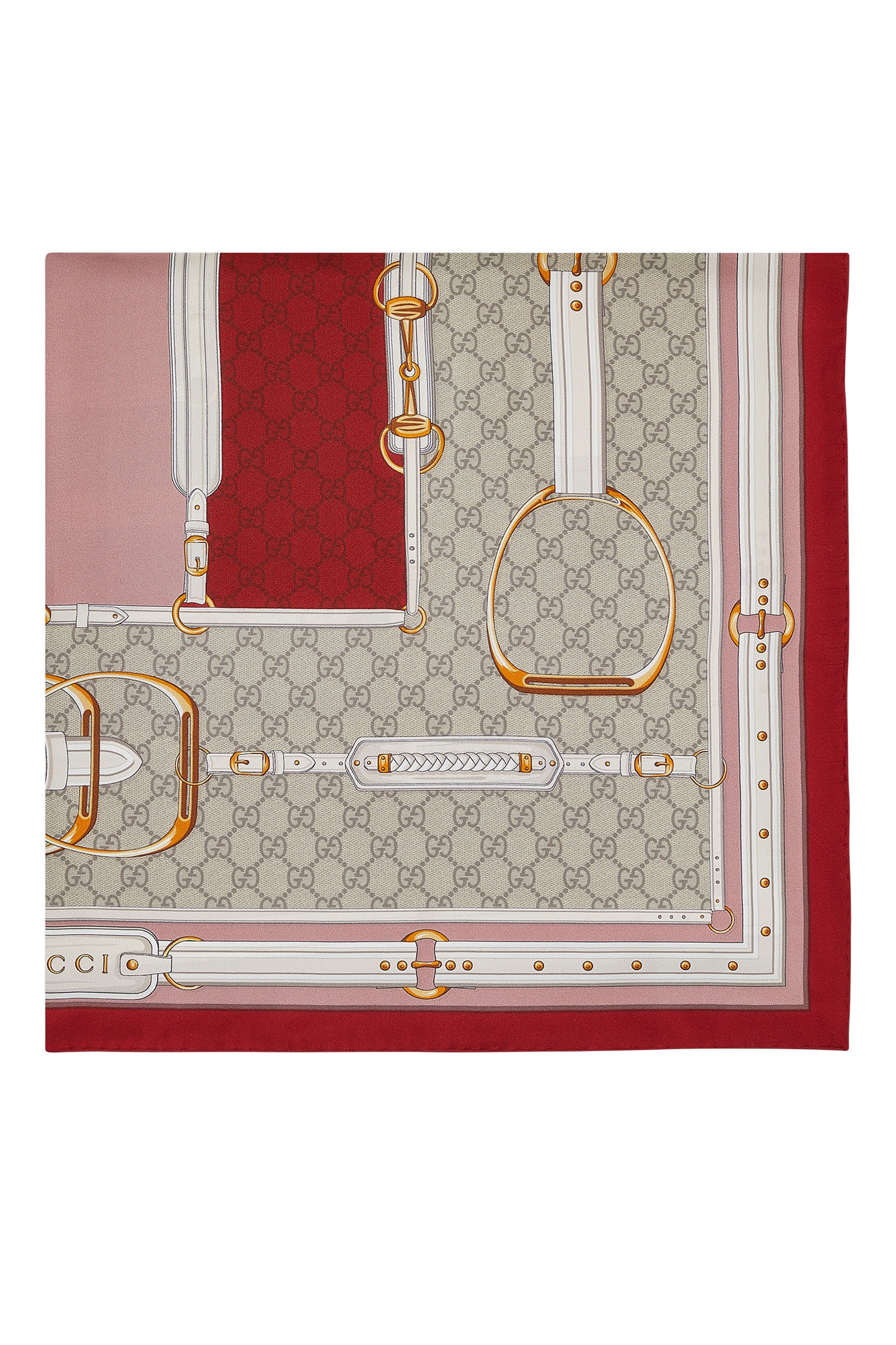 Printed Silk Twill Carr&eacute;