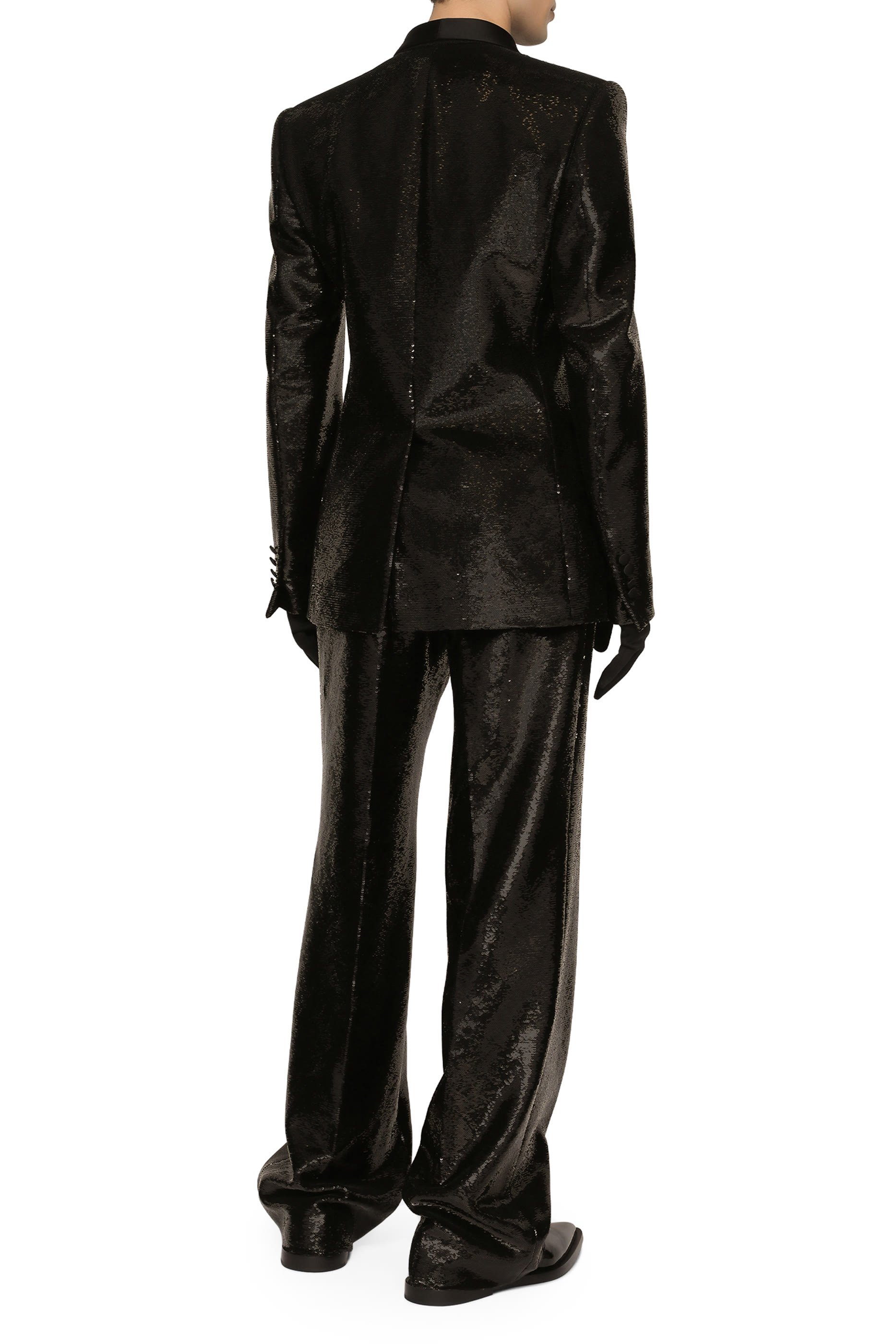 Sequined Double-Breasted Sicilia-Fit Tuxedo Jacket