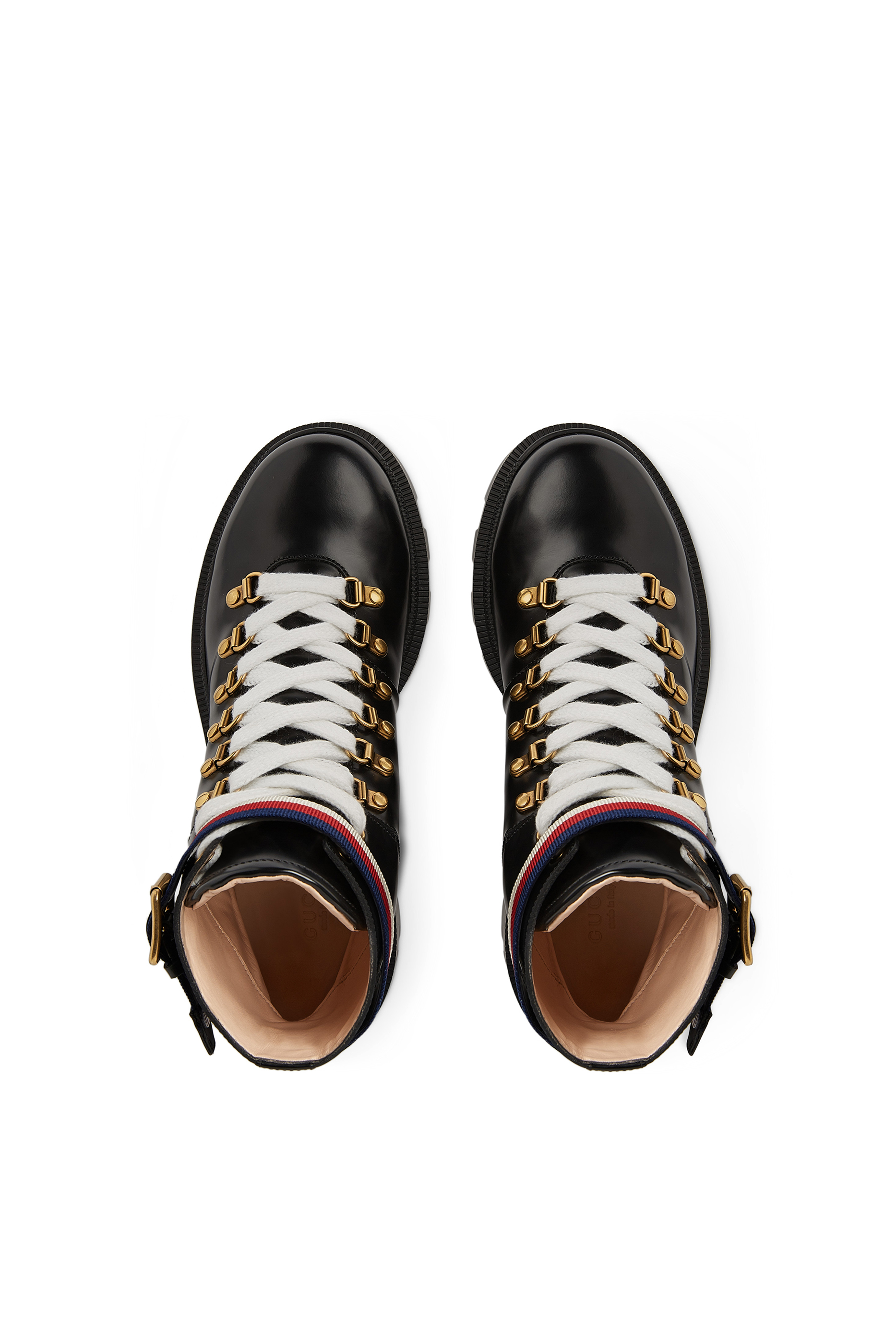 Leather Ankle Boots with Sylvie Web