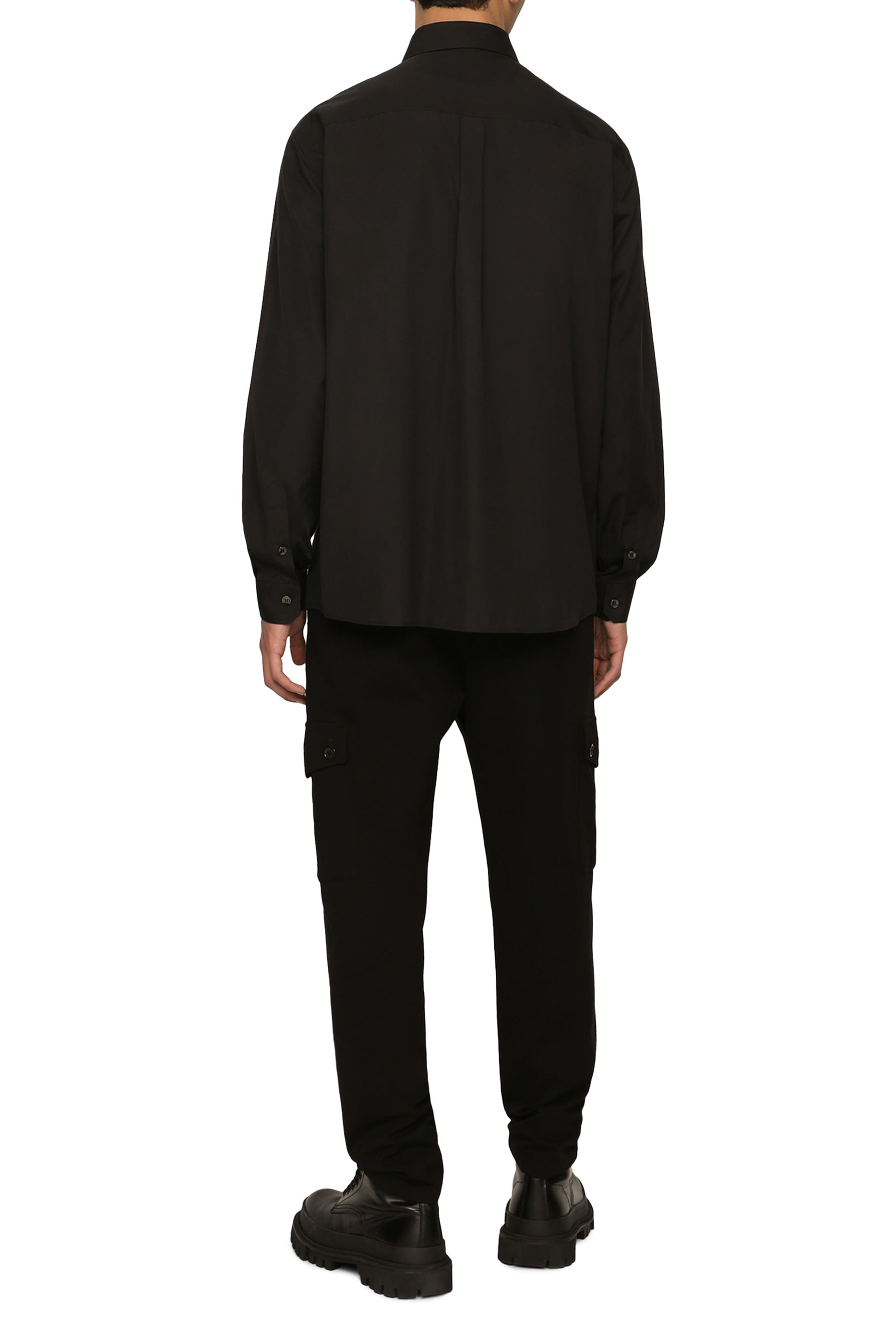 Logo Tag Cotton Shirt