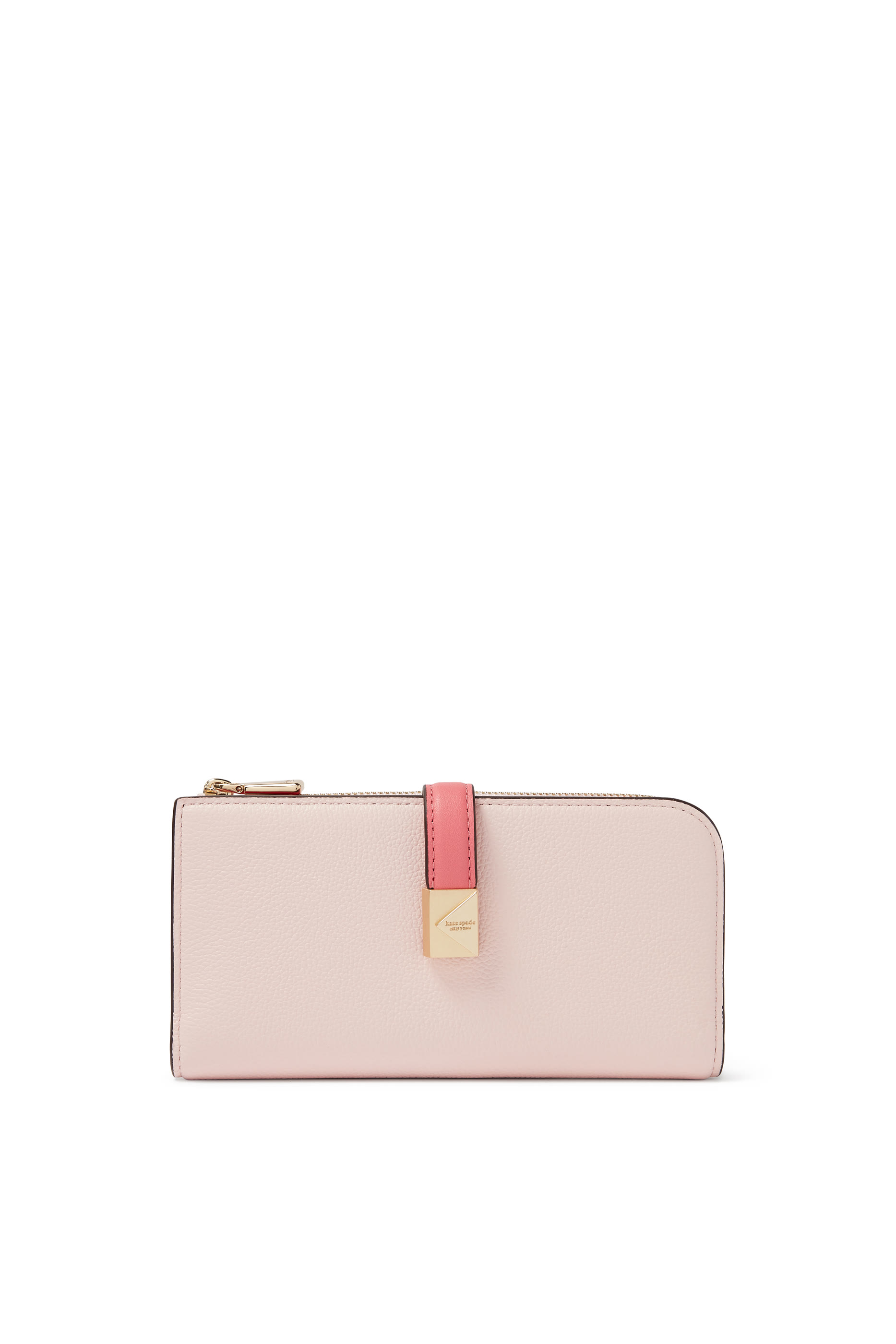 Deco Colorblocked Zip Slim Wallet