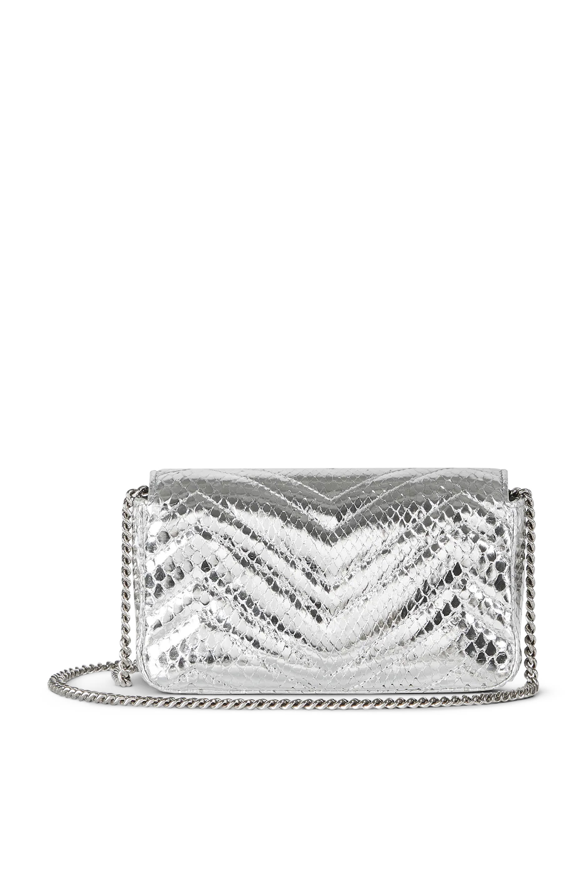 GG Marmont Python Super Mini Bag