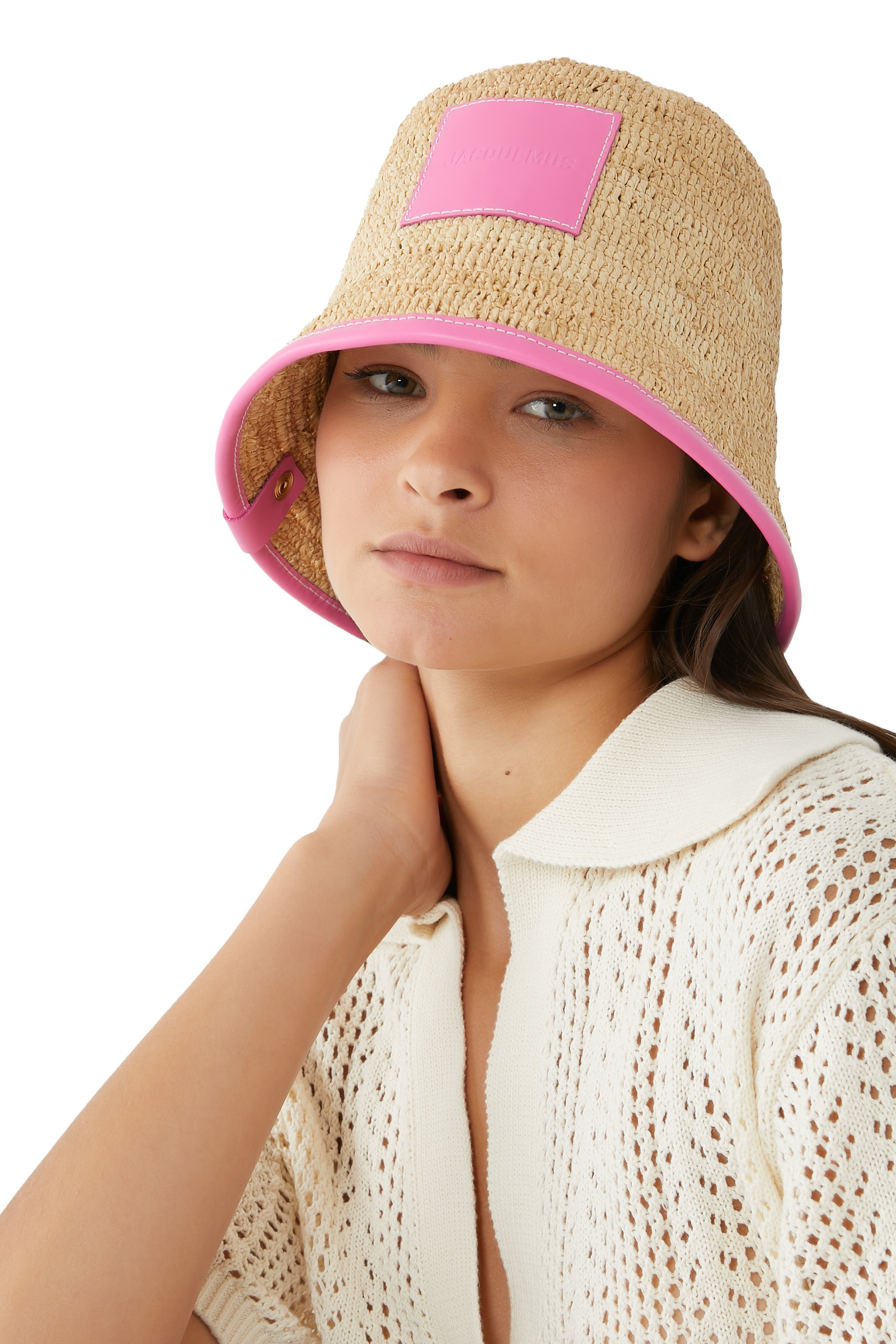Le Bob Soli Raffia Bucket Hat