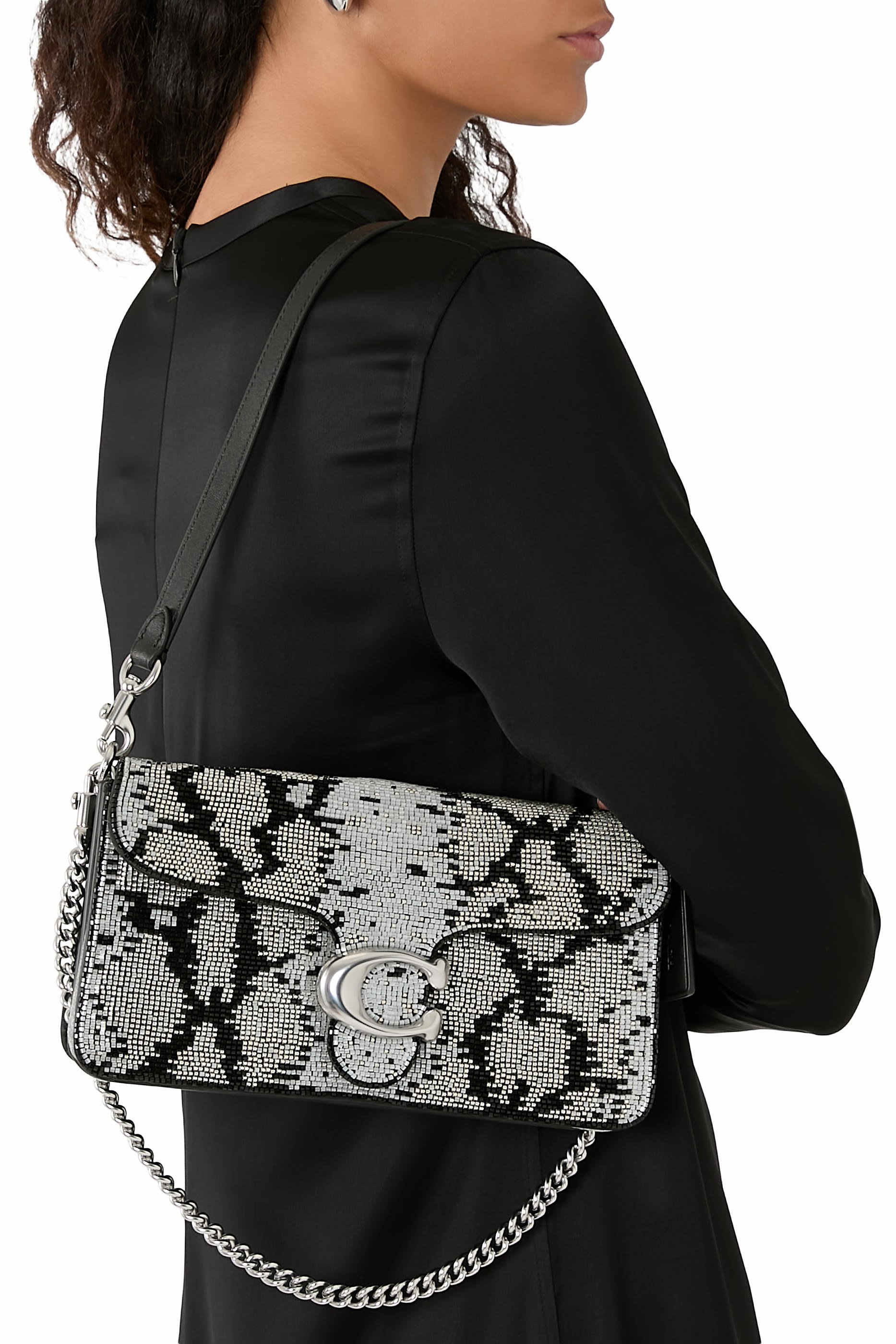  Tabby 26 Beaded Snake Shoulder Bag