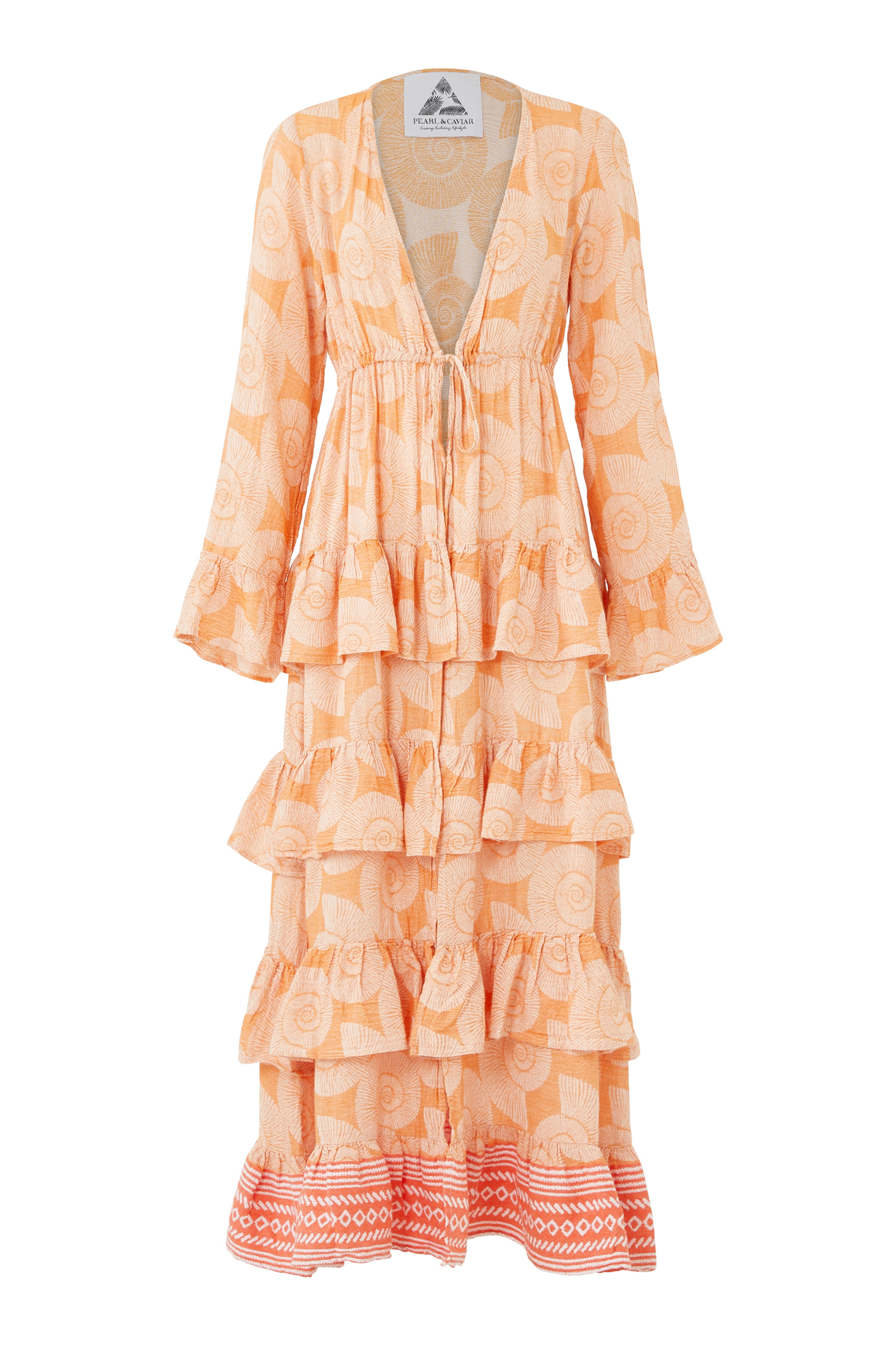 Zakar Ruffled Kimono Dress
