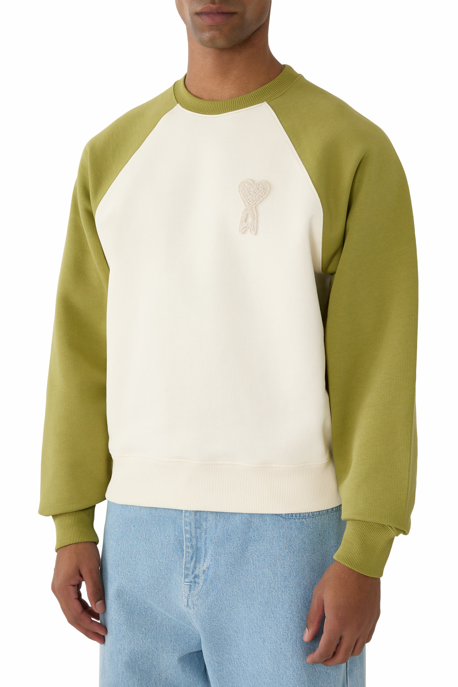 Cotton Knitted Ami De Coeur Sweatshirt