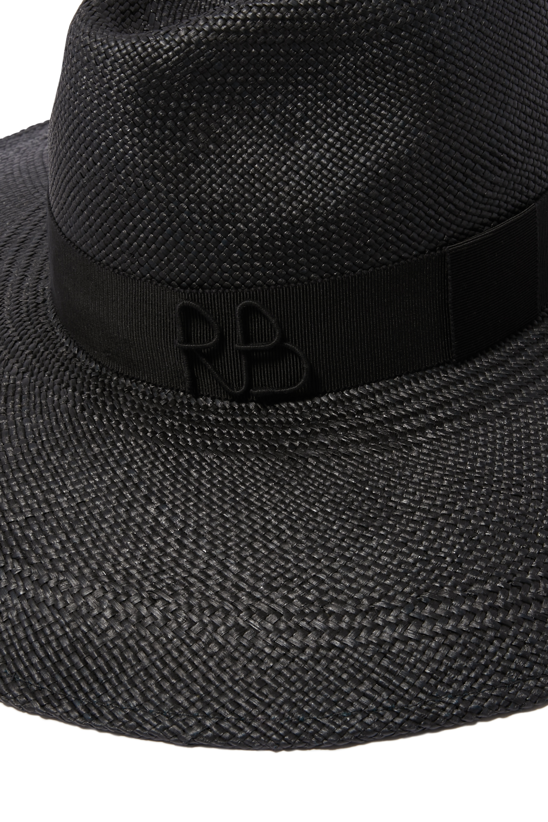 Wide-Brimmed Straw Fedora Hat