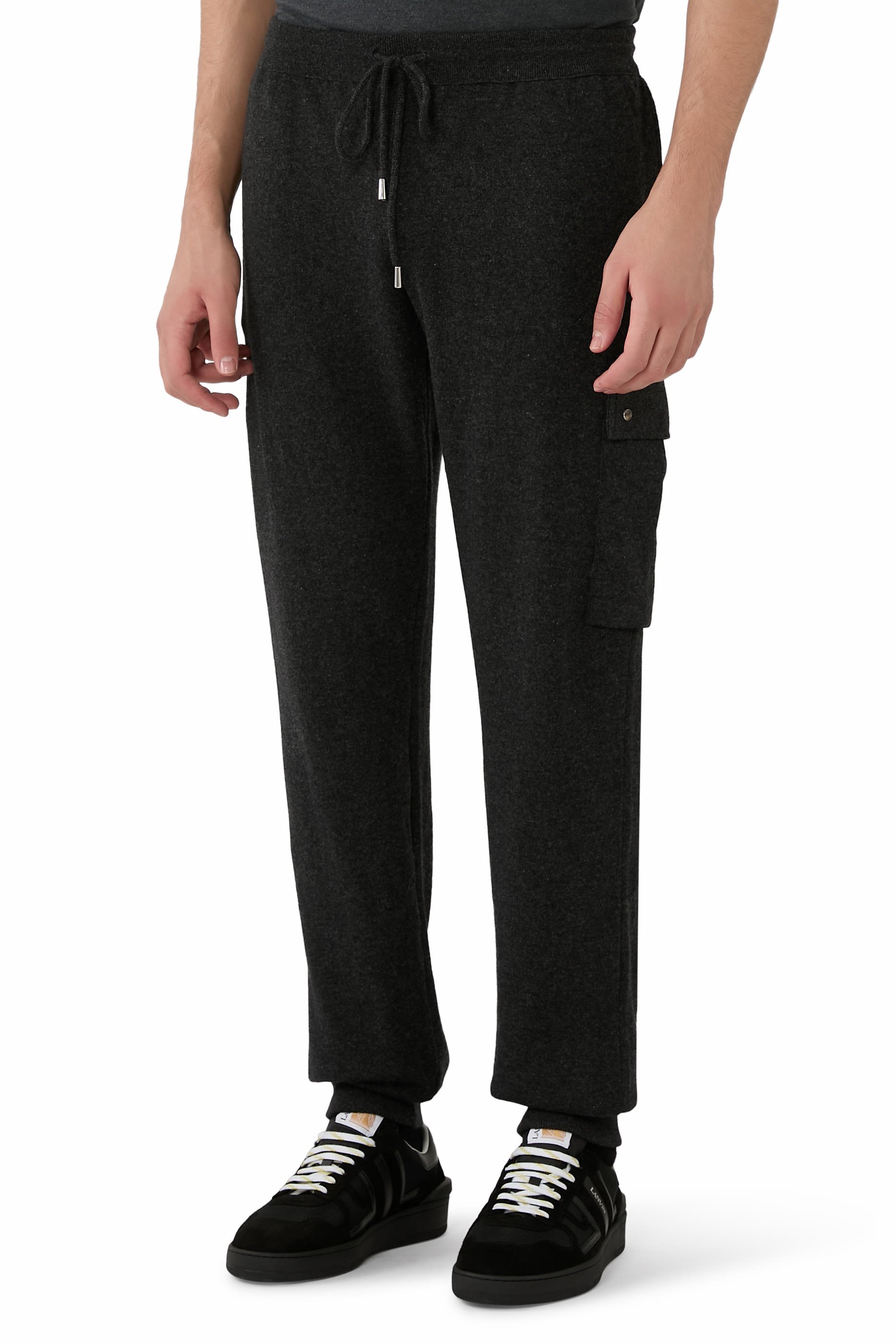 Drawstring Cashmere Jogging Pants