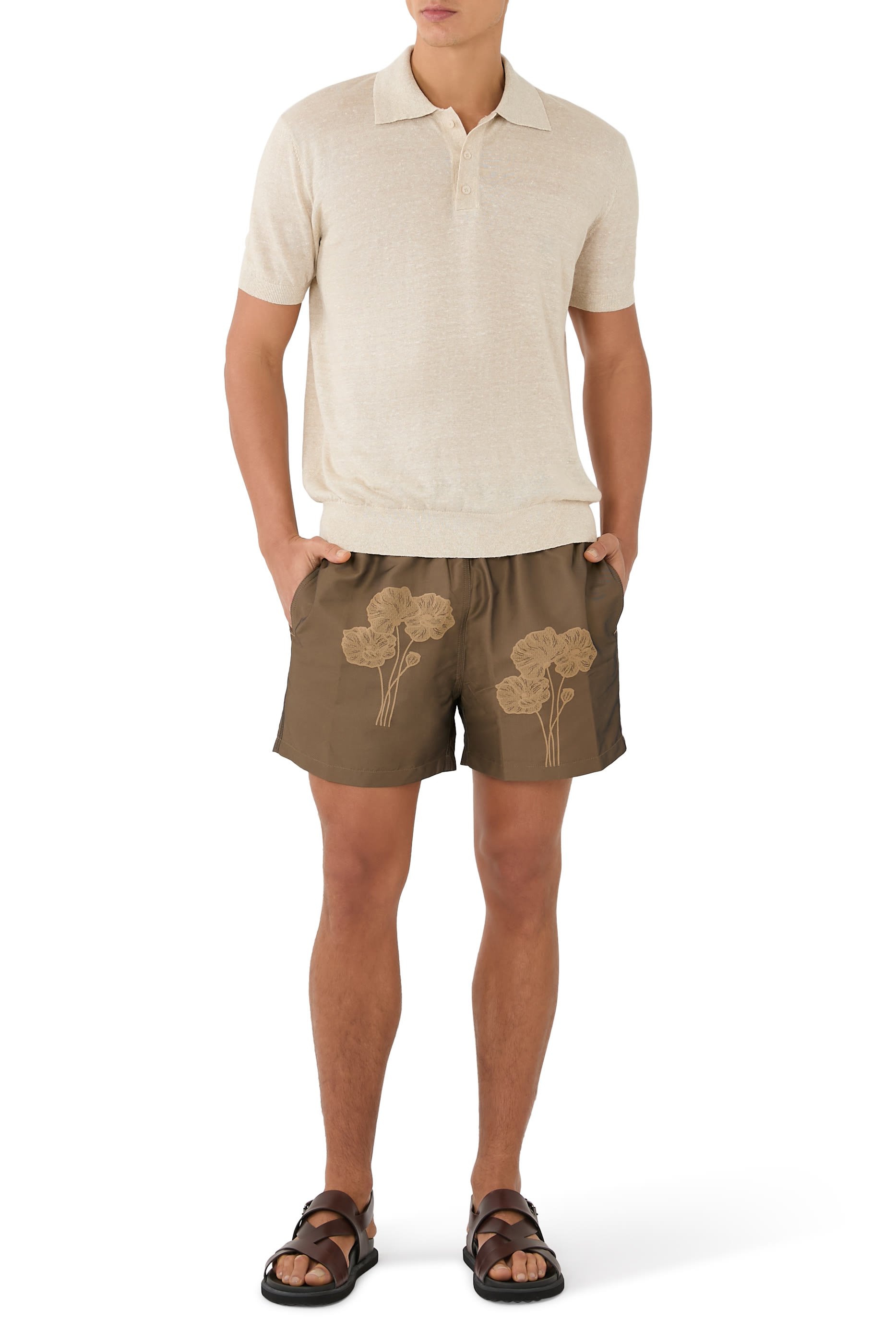  Rio Sport Floral Jacquard Swim Shorts