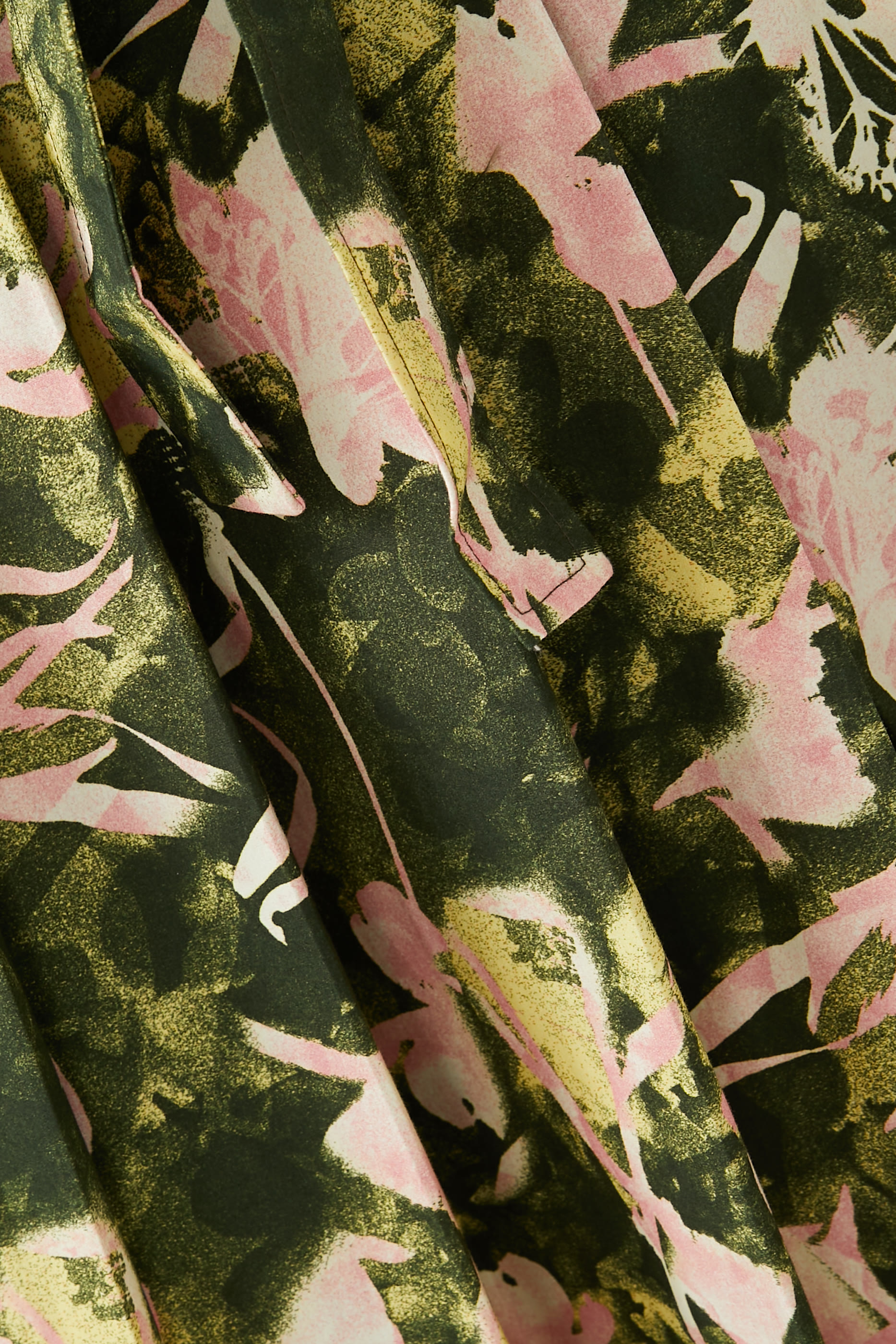 Floating Iris Belted Skirt