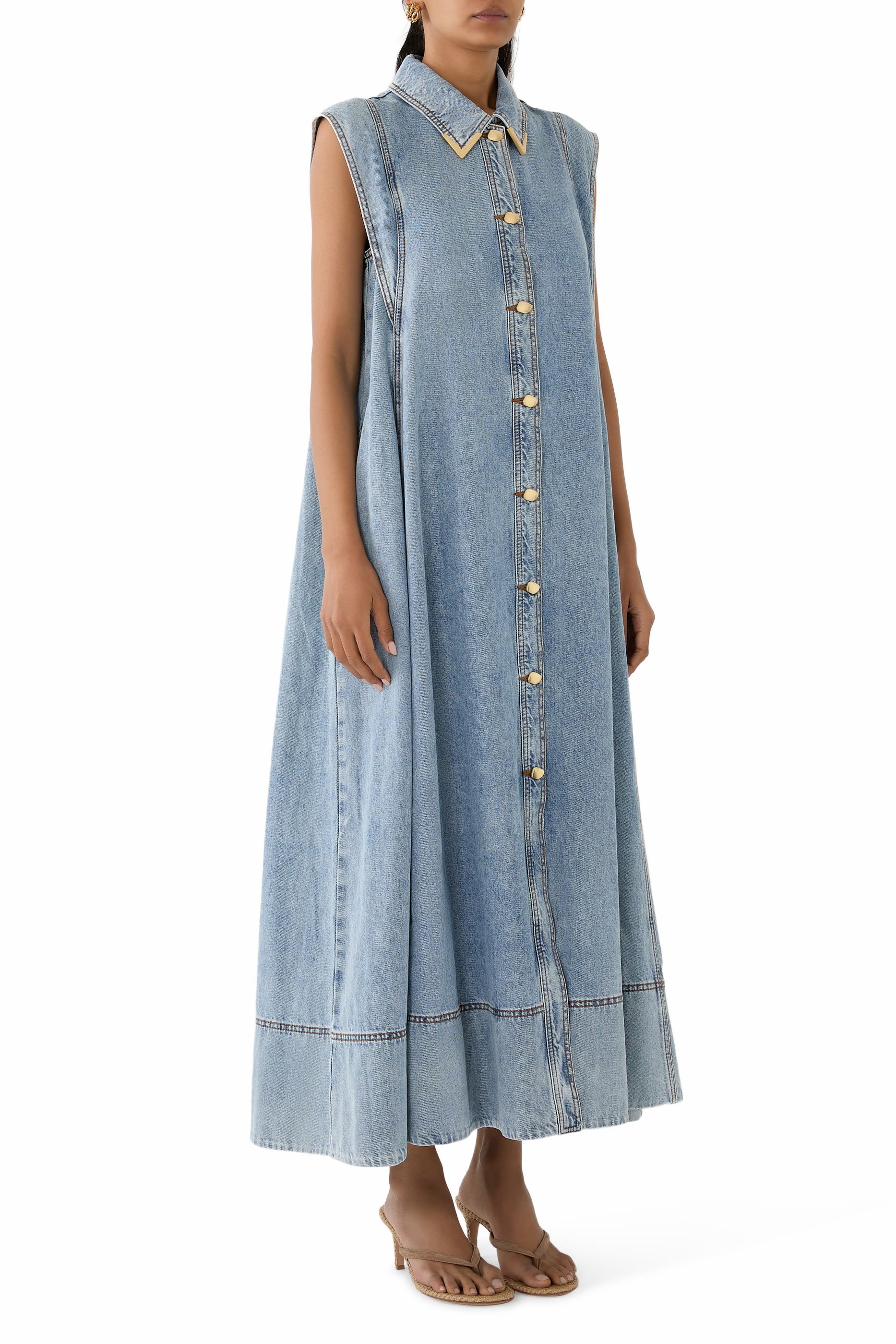 Amara Denim Maxi Dress