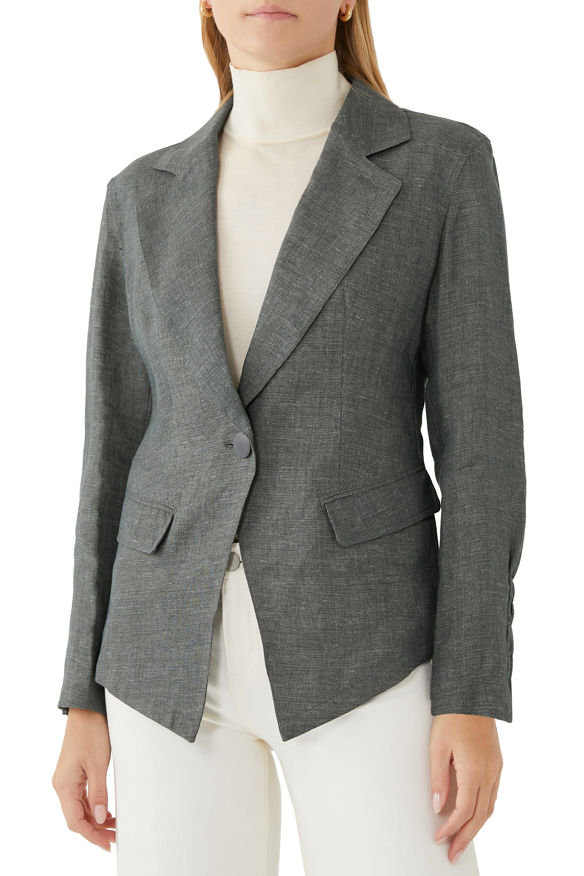 Ruched Detail Blazer