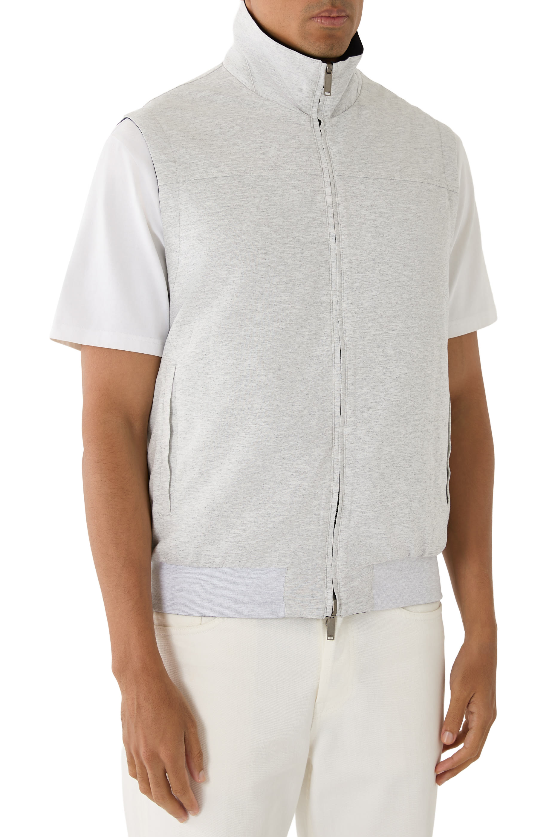 Sleeveless Full-Zip Gilet