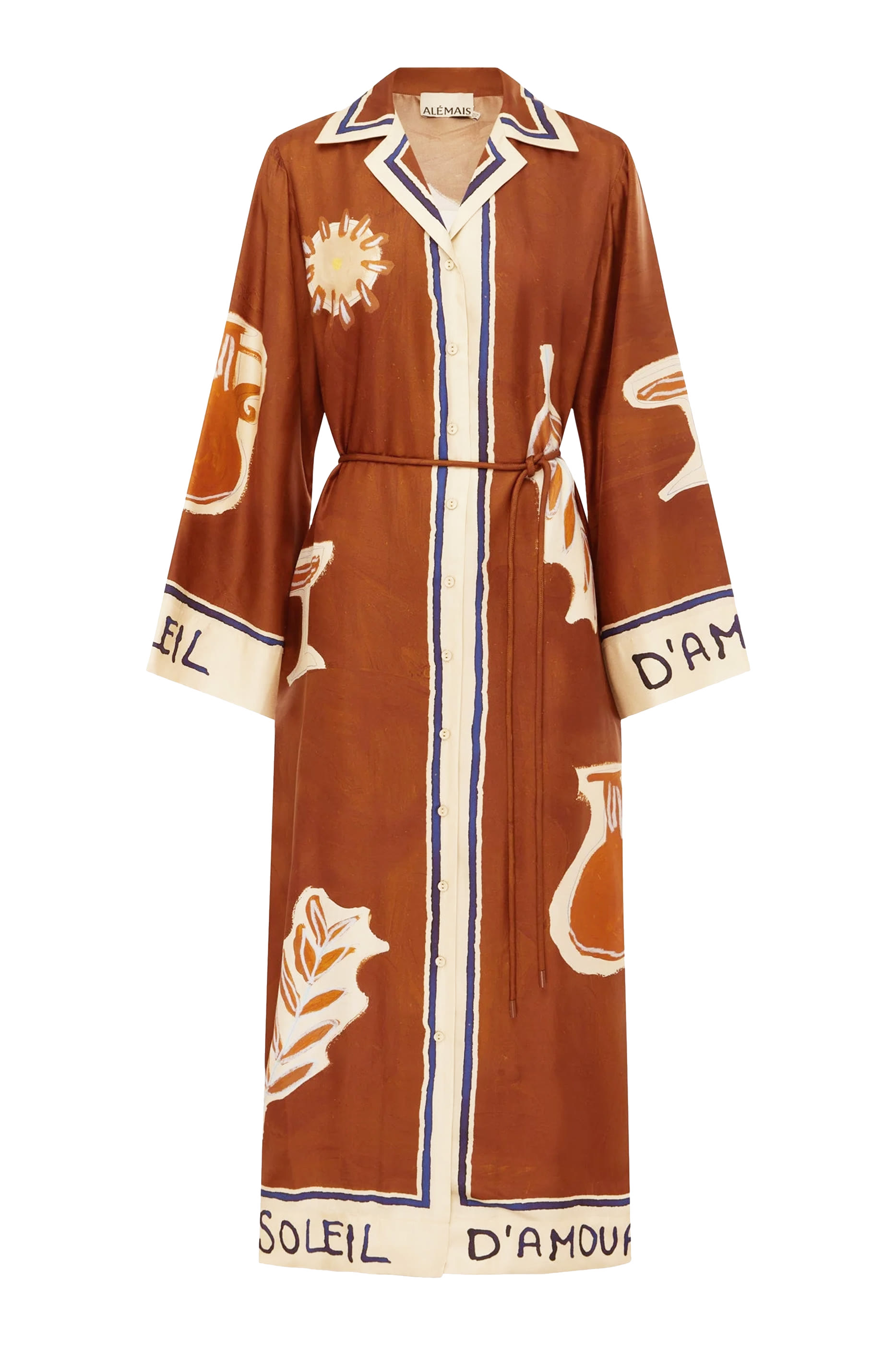 Soleil D'Amour Silk Shirtdress