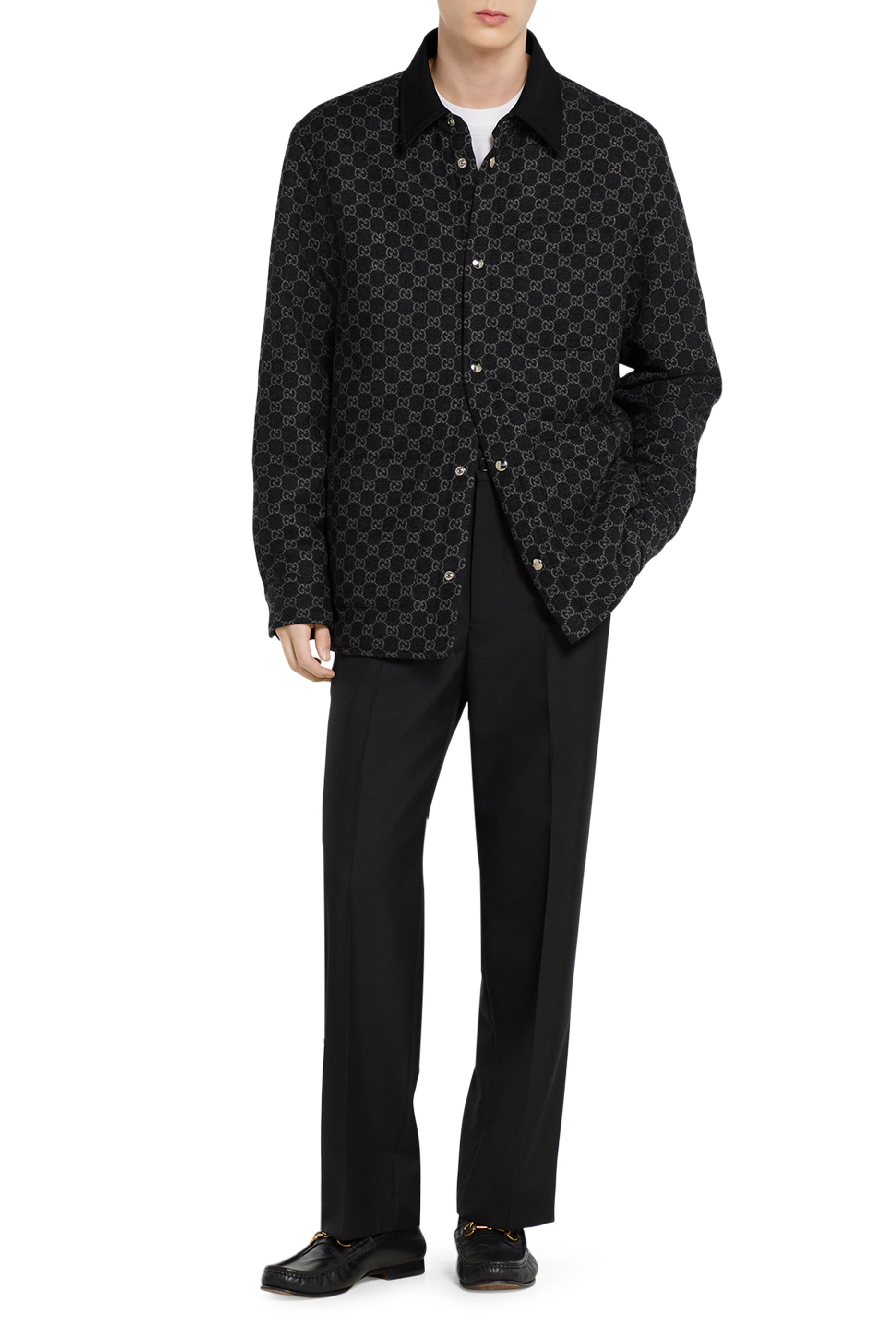 Brushed GG Flannel Jacket