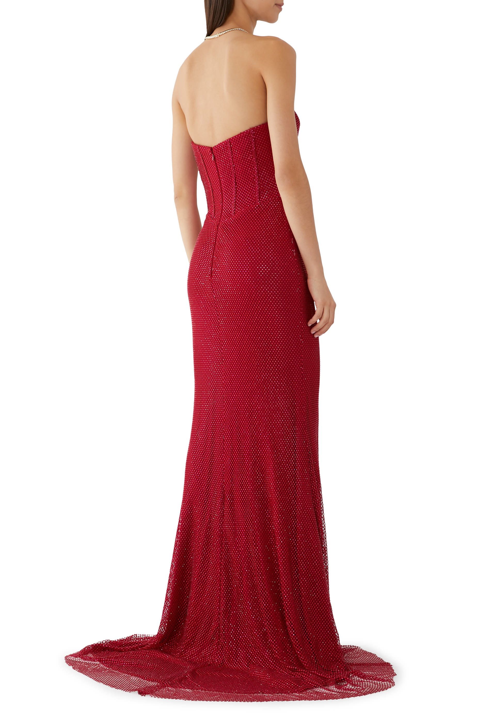 Fitted Rhinestone Gown