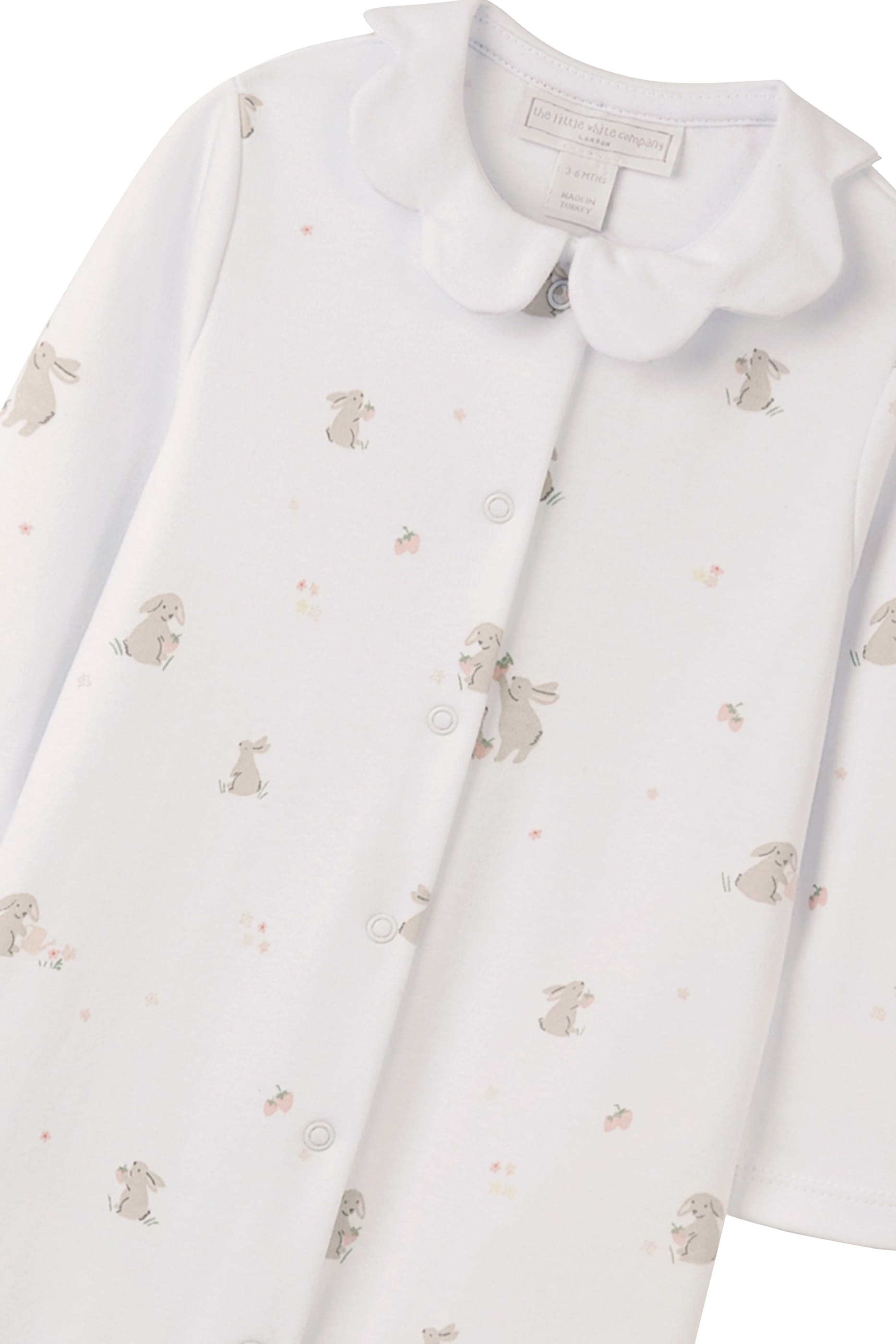 Kids Organic Cotton Hoppy Bunny Sleepsuit