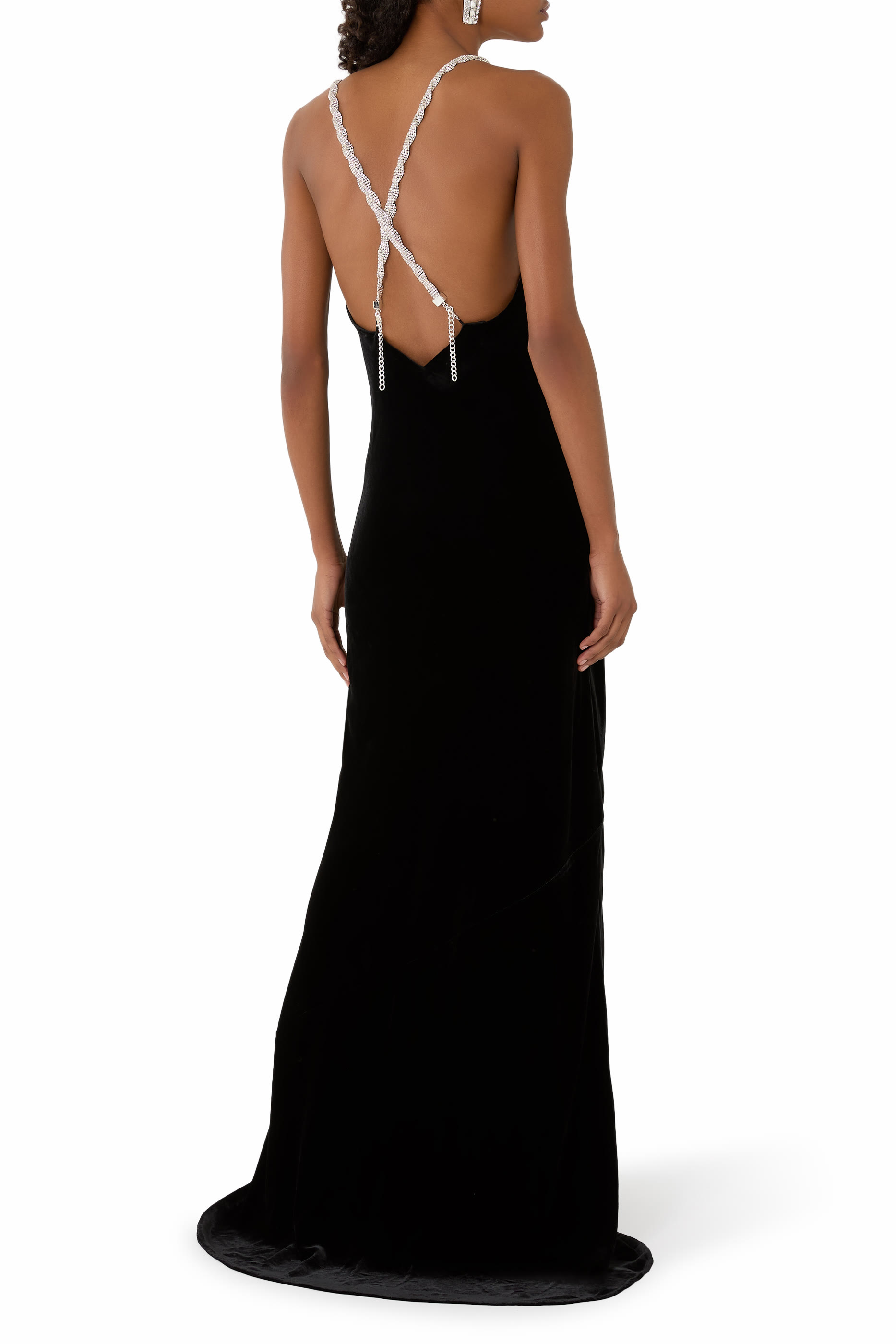 Saint Beaded Strap Gown