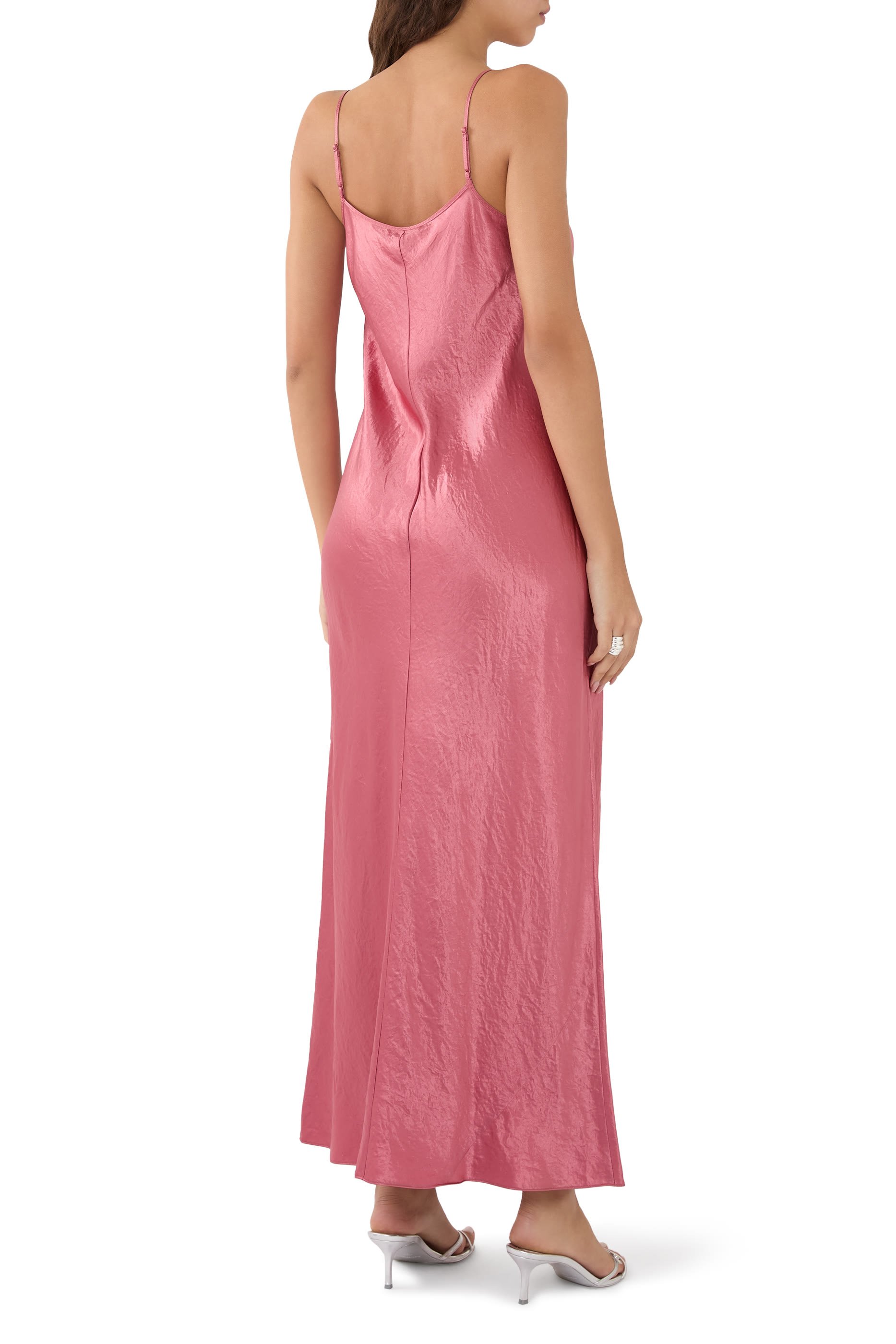 Satin Bias Maxi Slip Dress