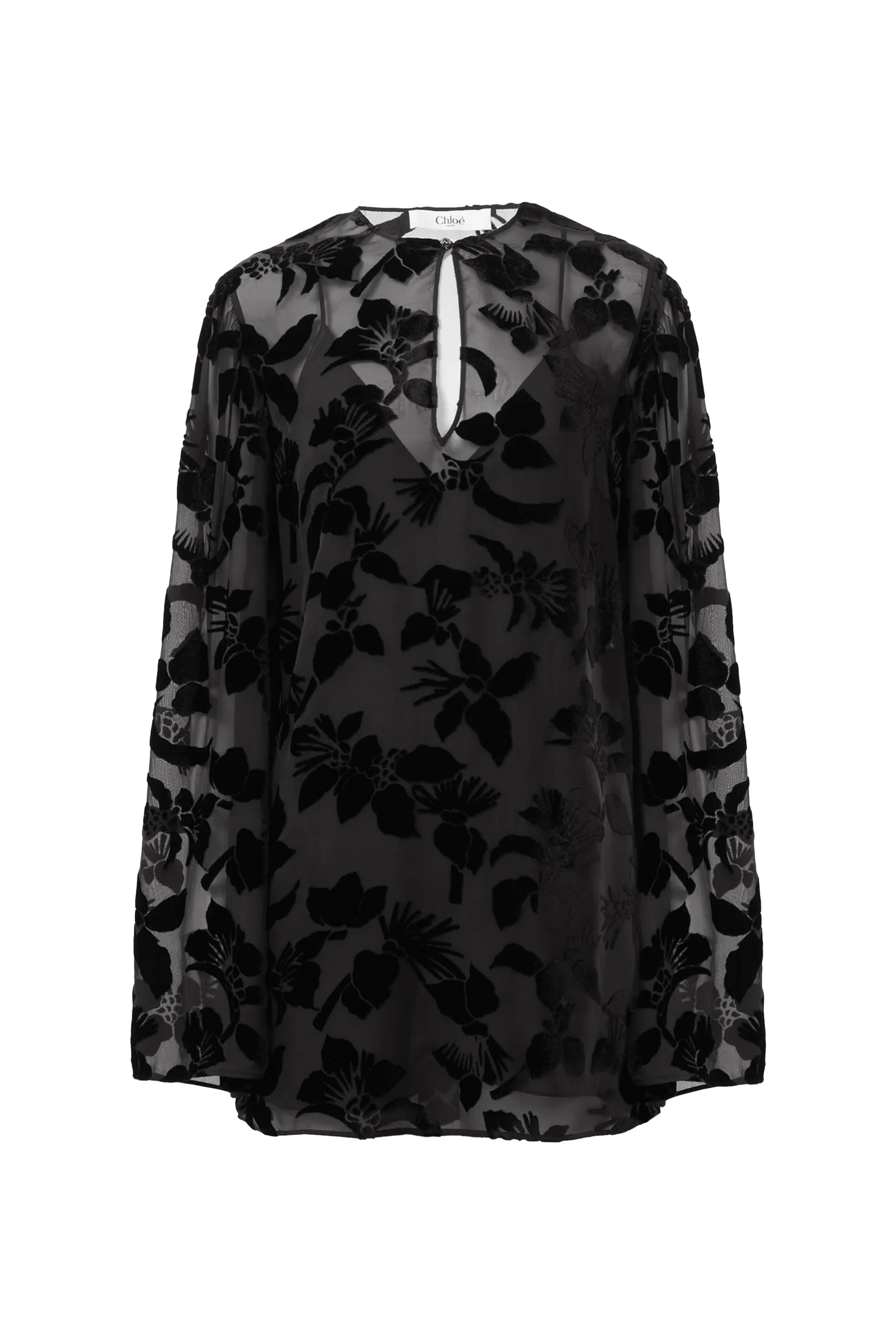 Puff-Sleeve Mini Dress