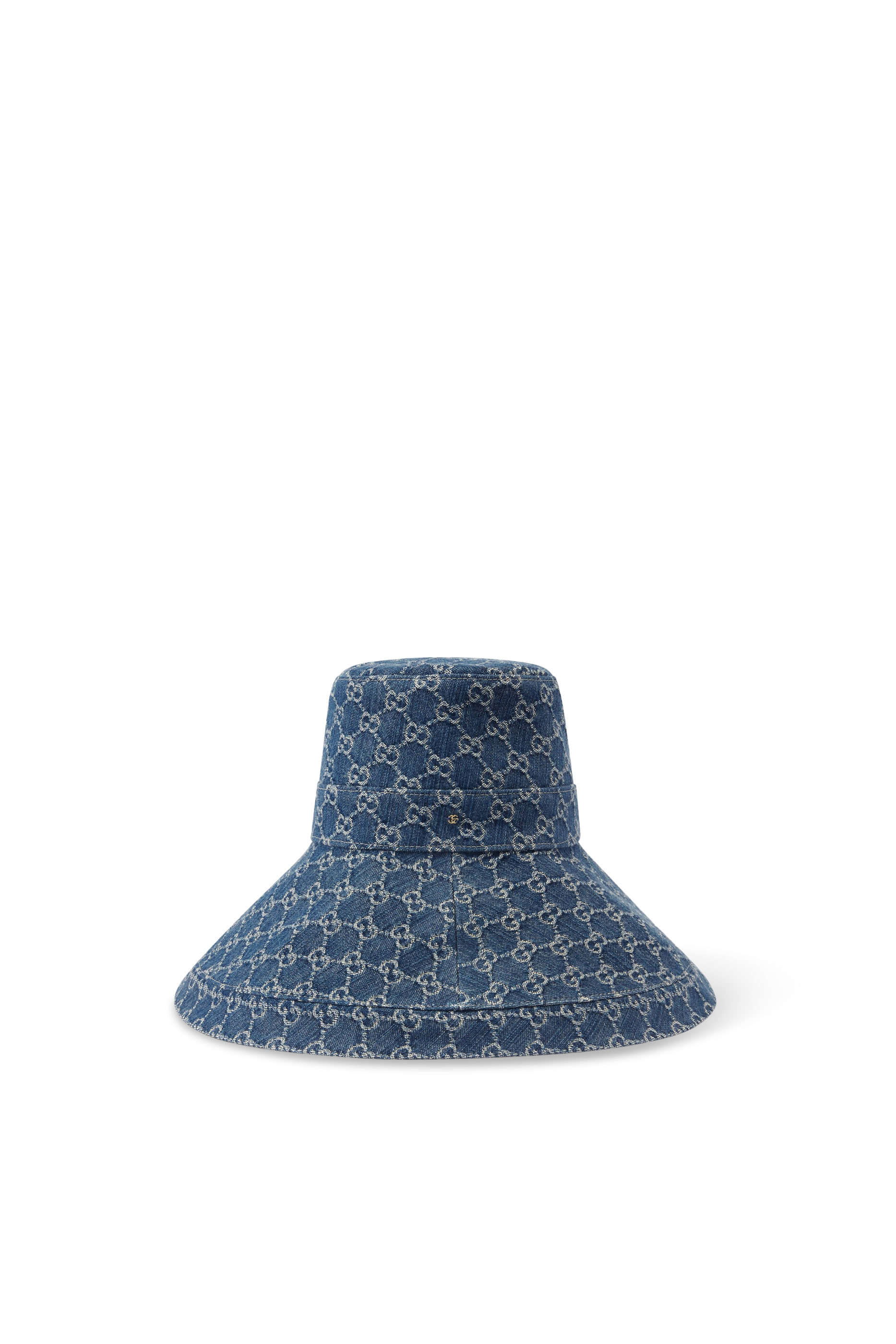 Eco Washed Denim Wide Brim Hat