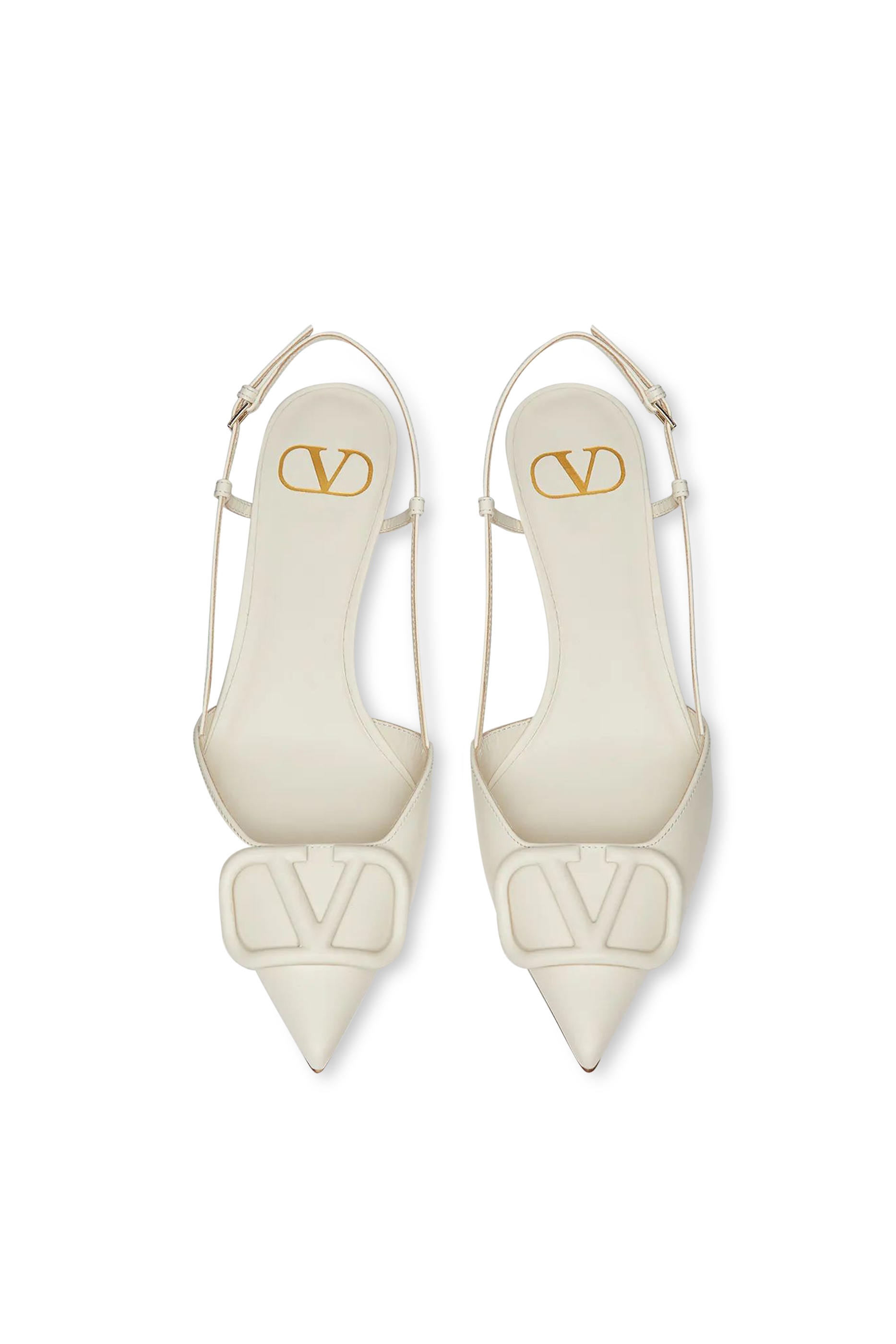 V Logo Signature Slingback Pumps