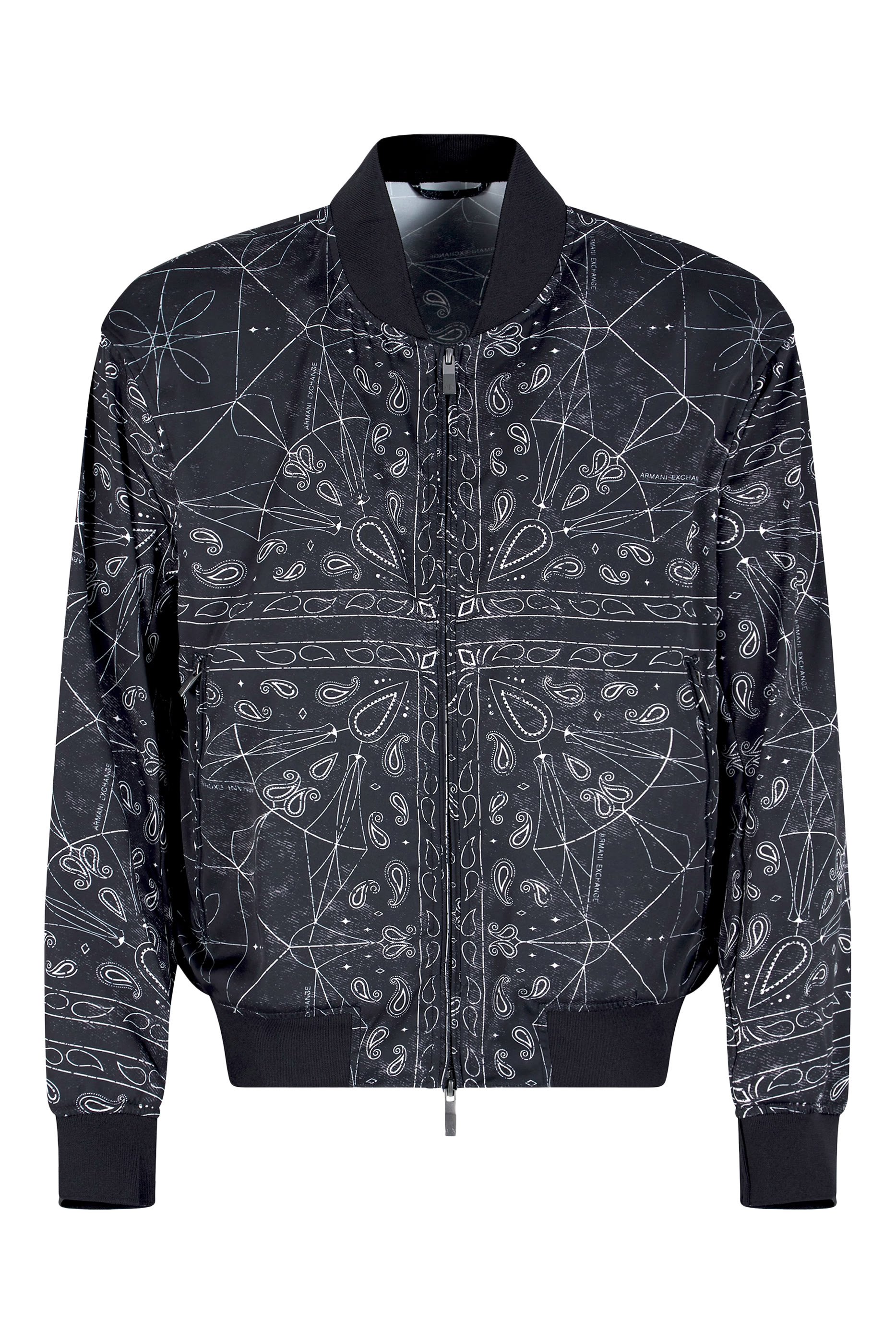 Kaleidoscope Pattern Bomber Jacket
