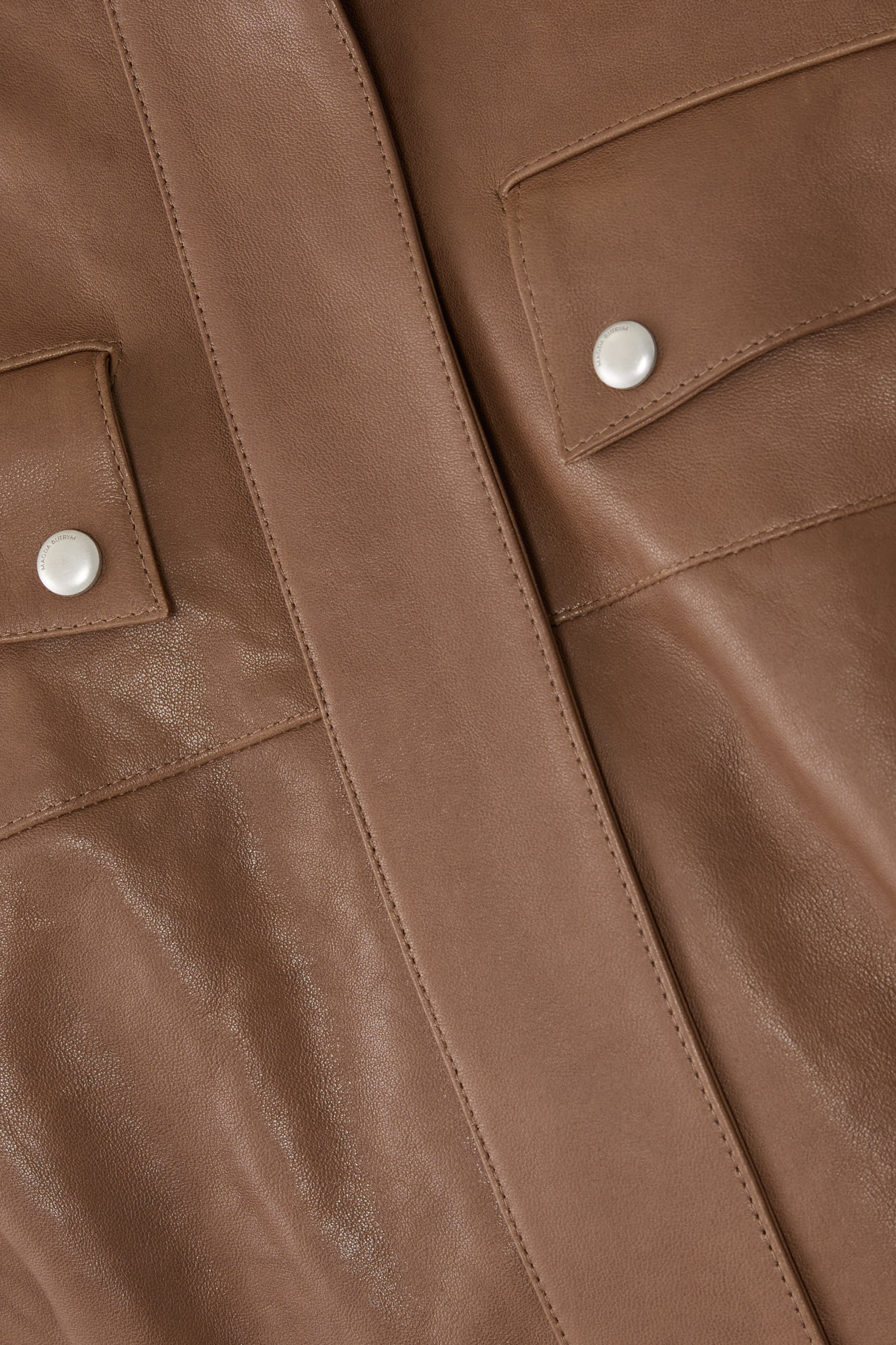  Oversized Leather Jacket