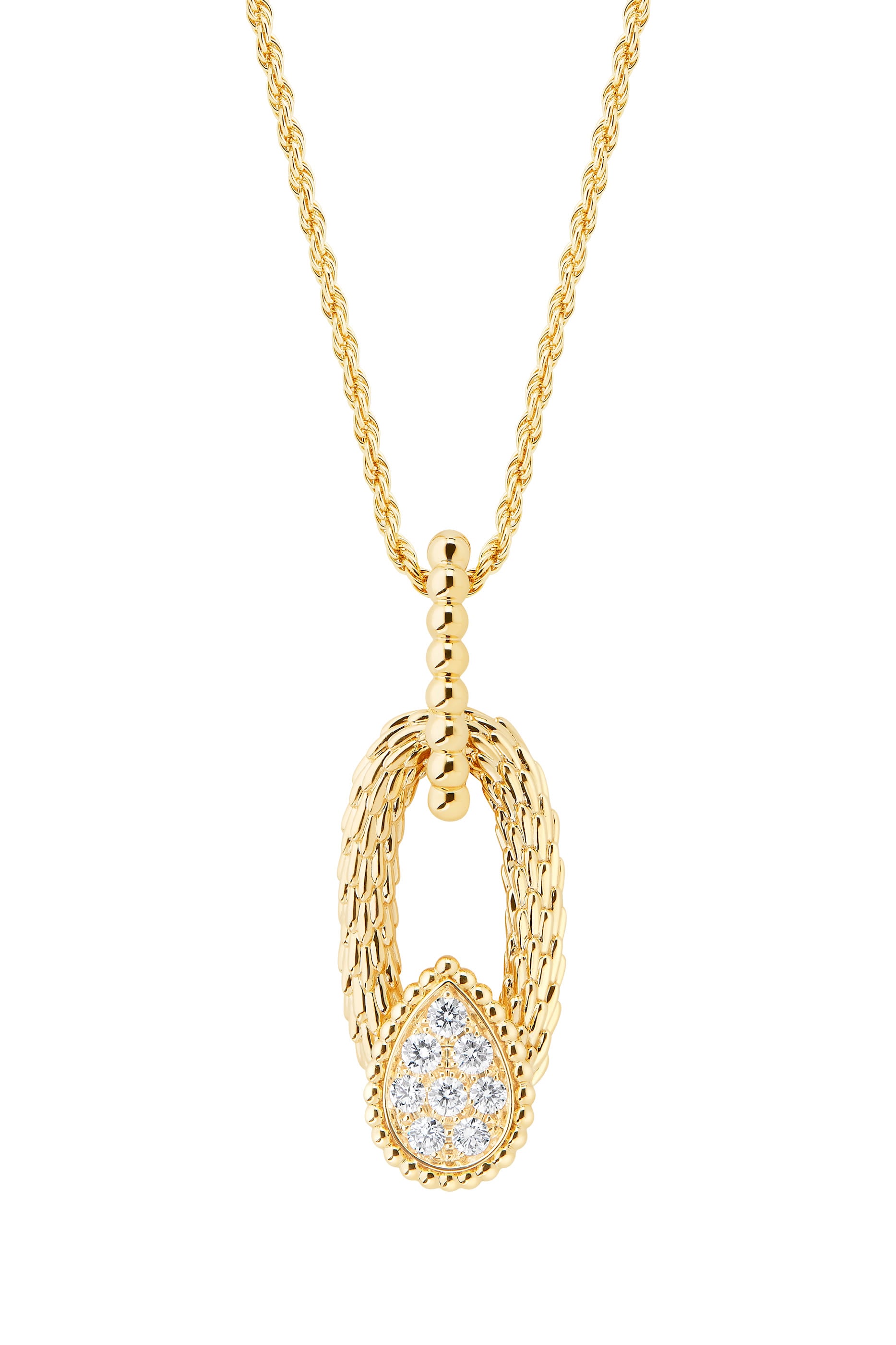 Serpent Boh&egrave;me Vintage Pendant, 18K Yellow Gold & Diamonds