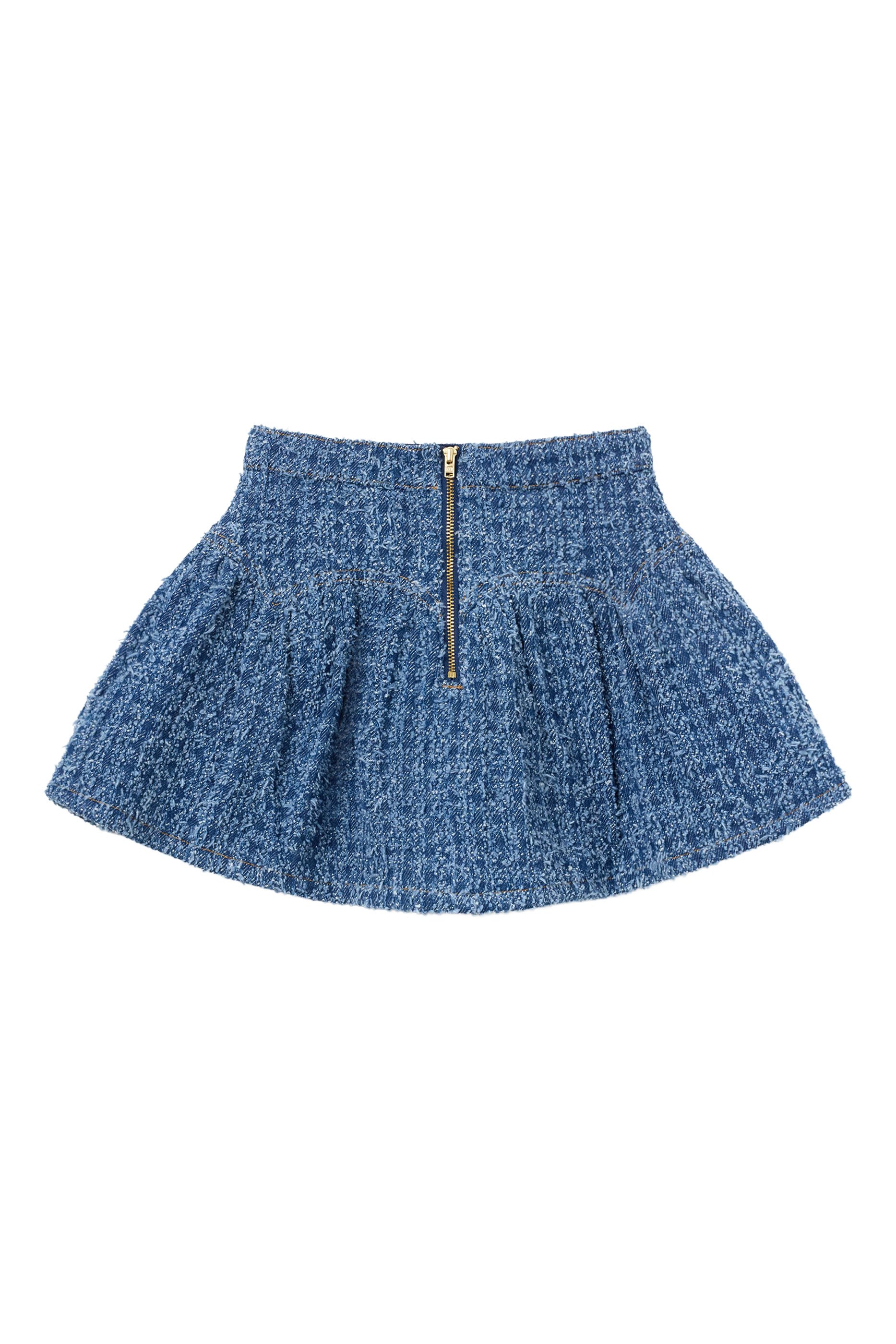 Kids Textured Denim Skirt