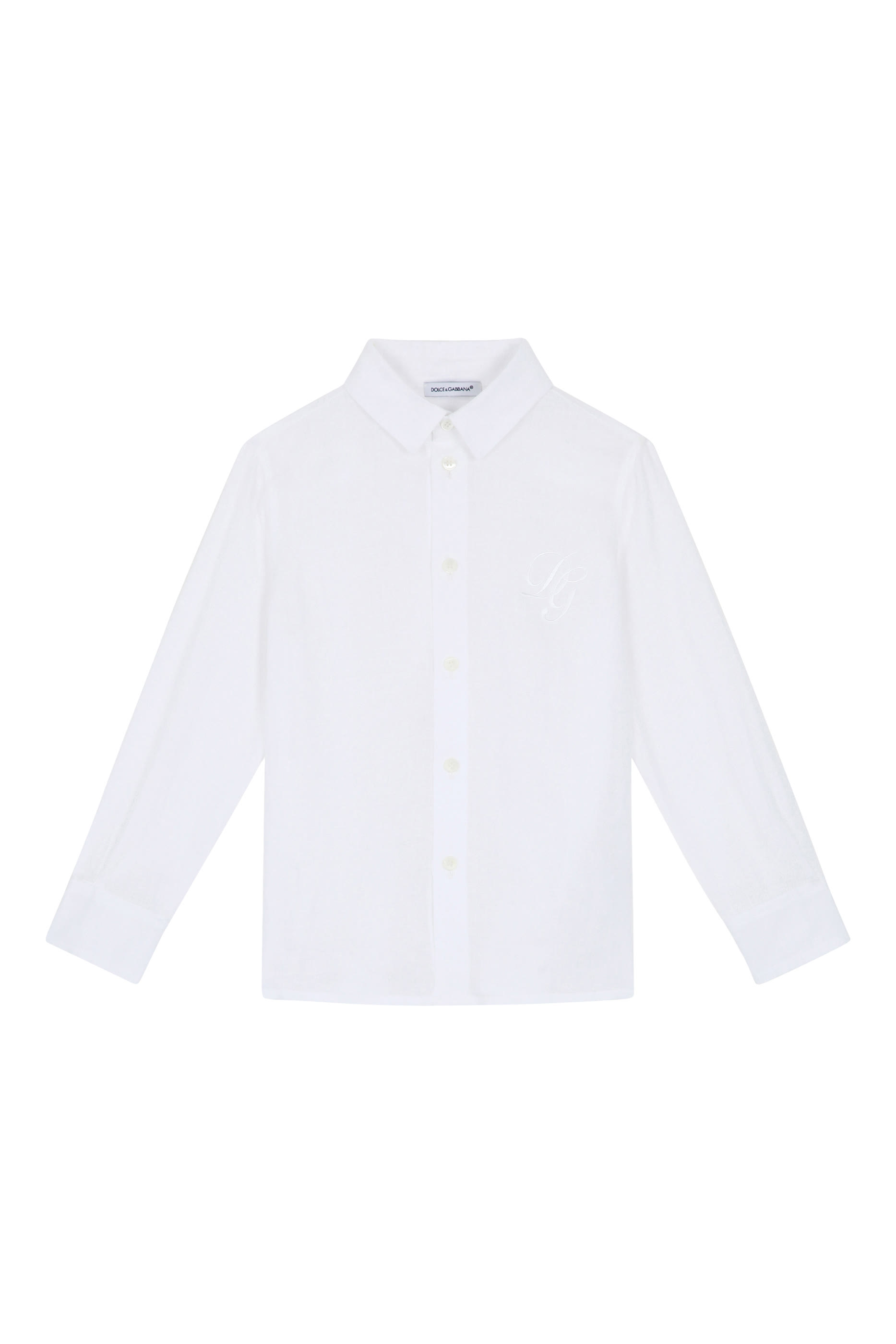 Kids Linen Shirt with DG Embroidery