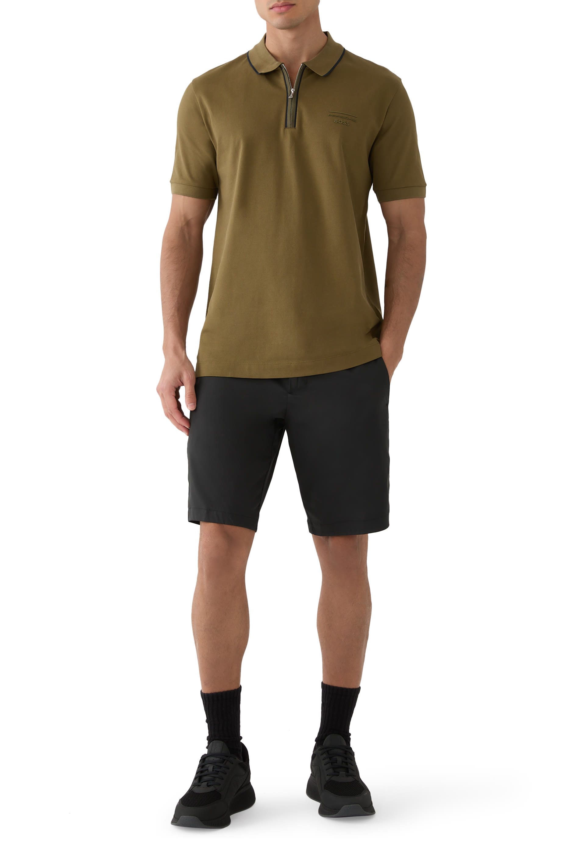 x Porsche Stretch-Cotton Polo Shirt