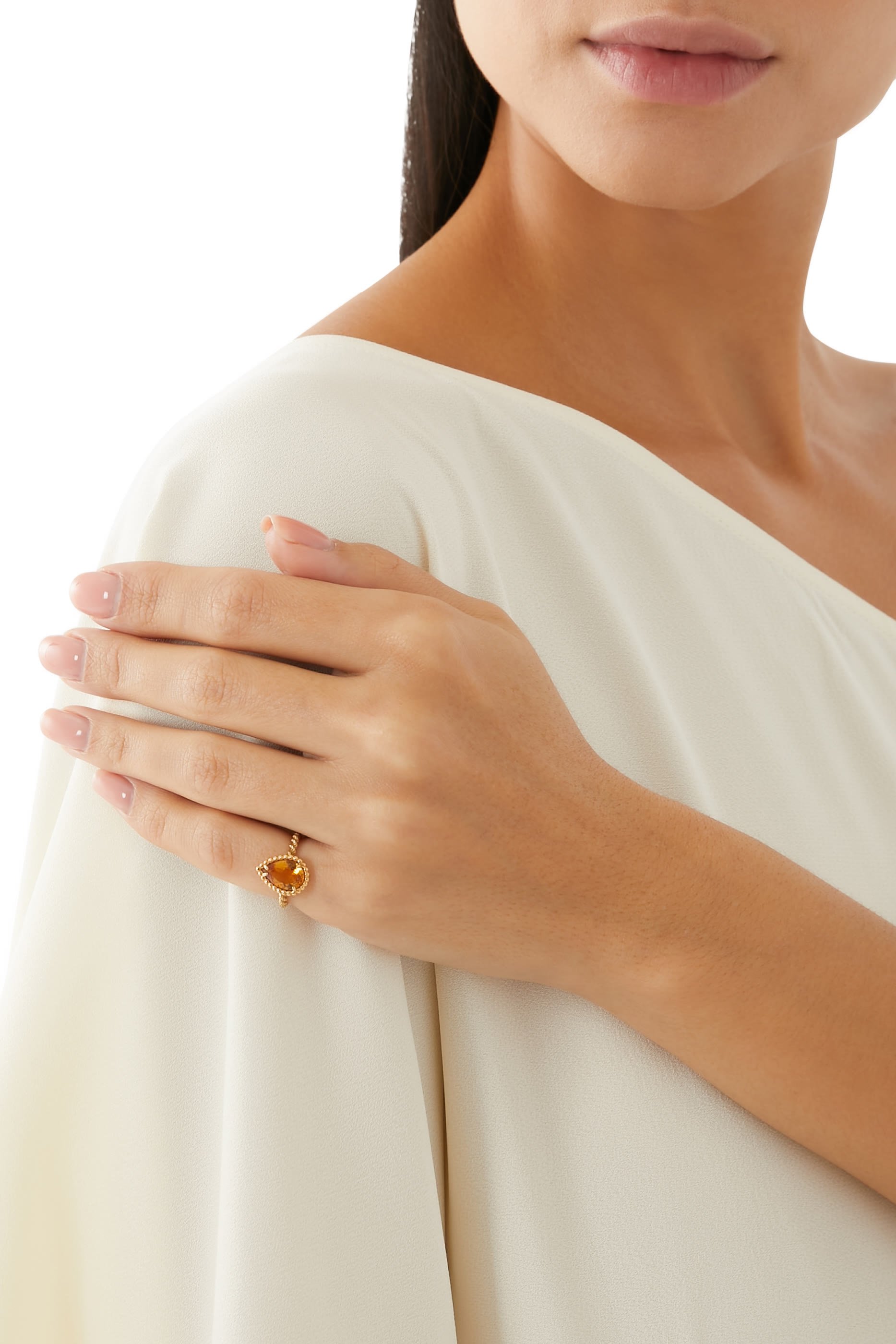 Serpent Boh&egrave;me Citrine Ring, 18k Yellow Gold & Citrine