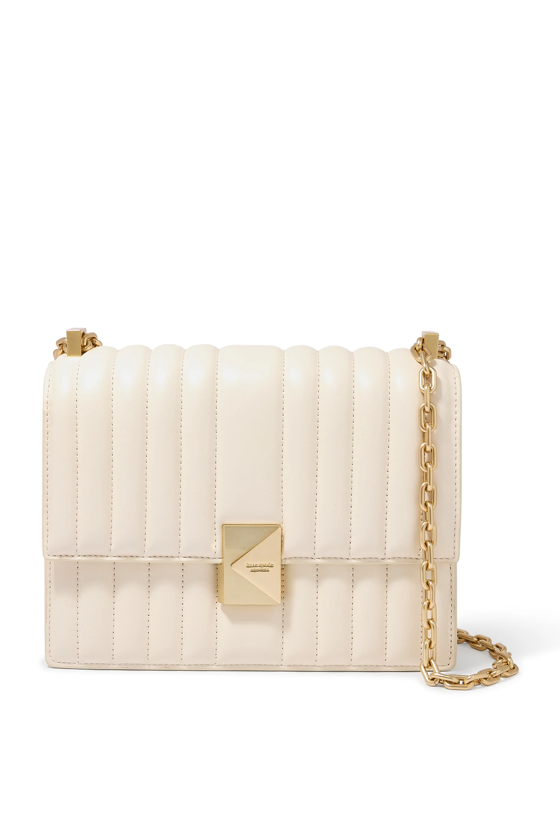 Deco Quilted Chain Shoulder Bag