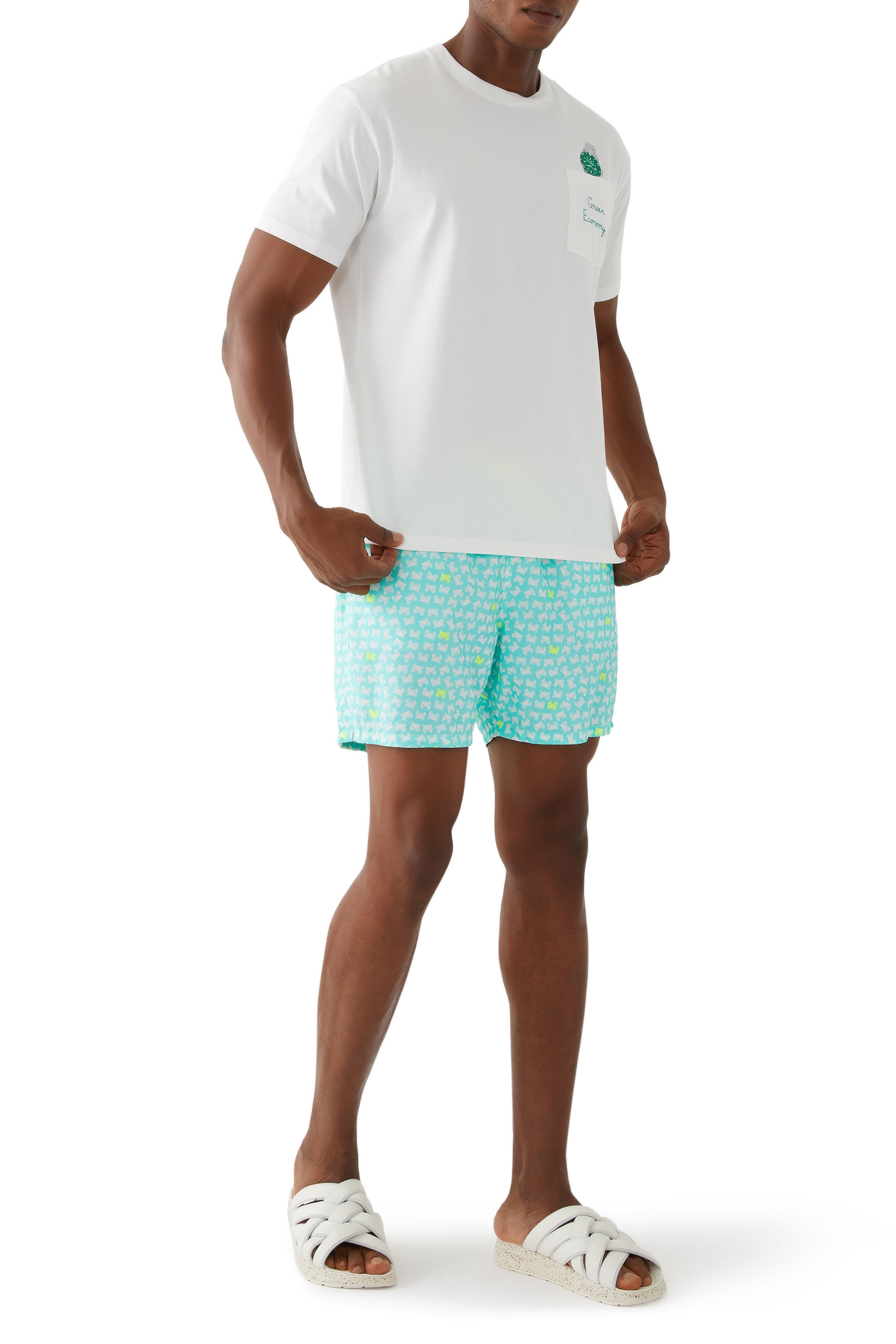Crab Print Swim Shorts
