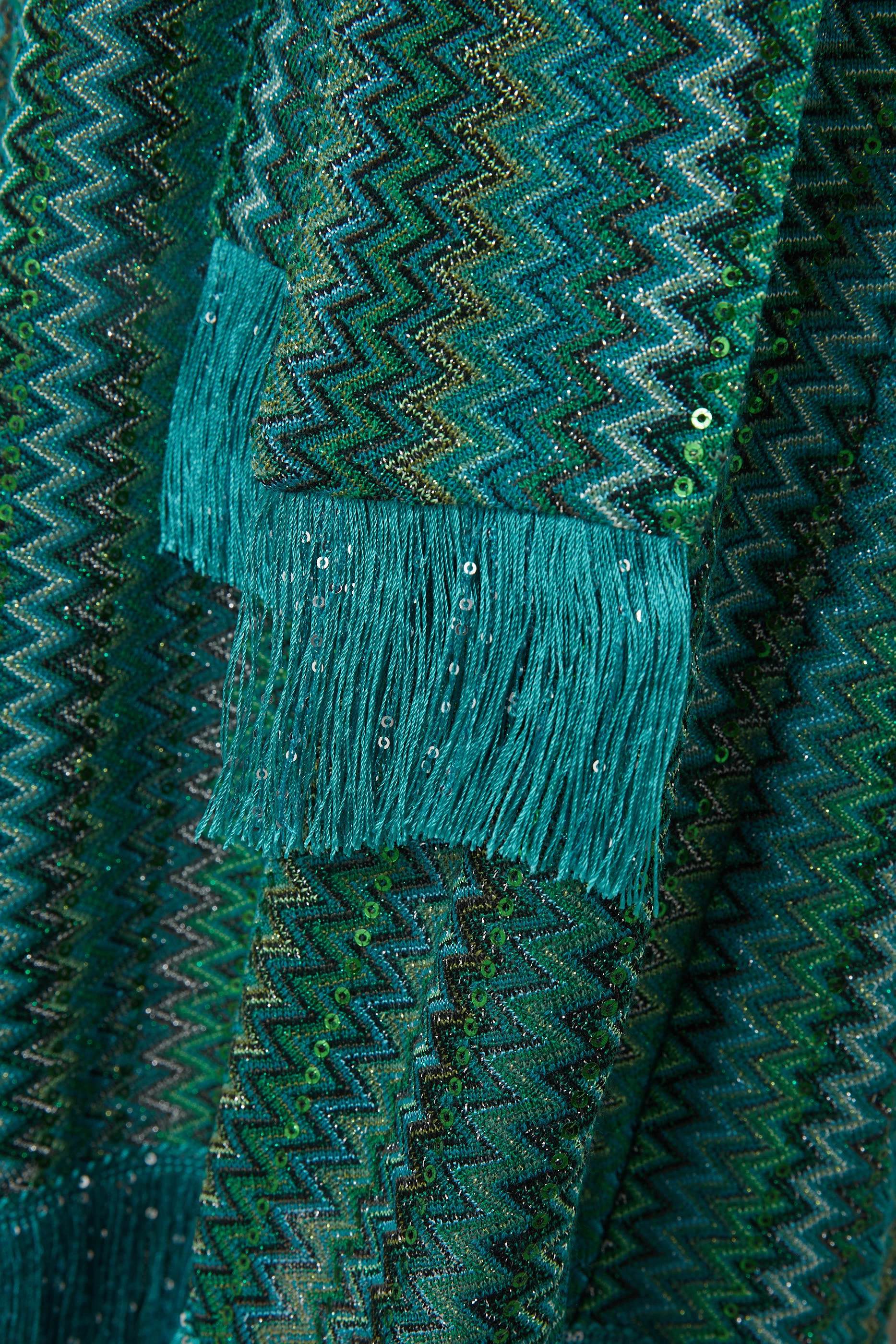 Kids Zigzag Fringed Dress