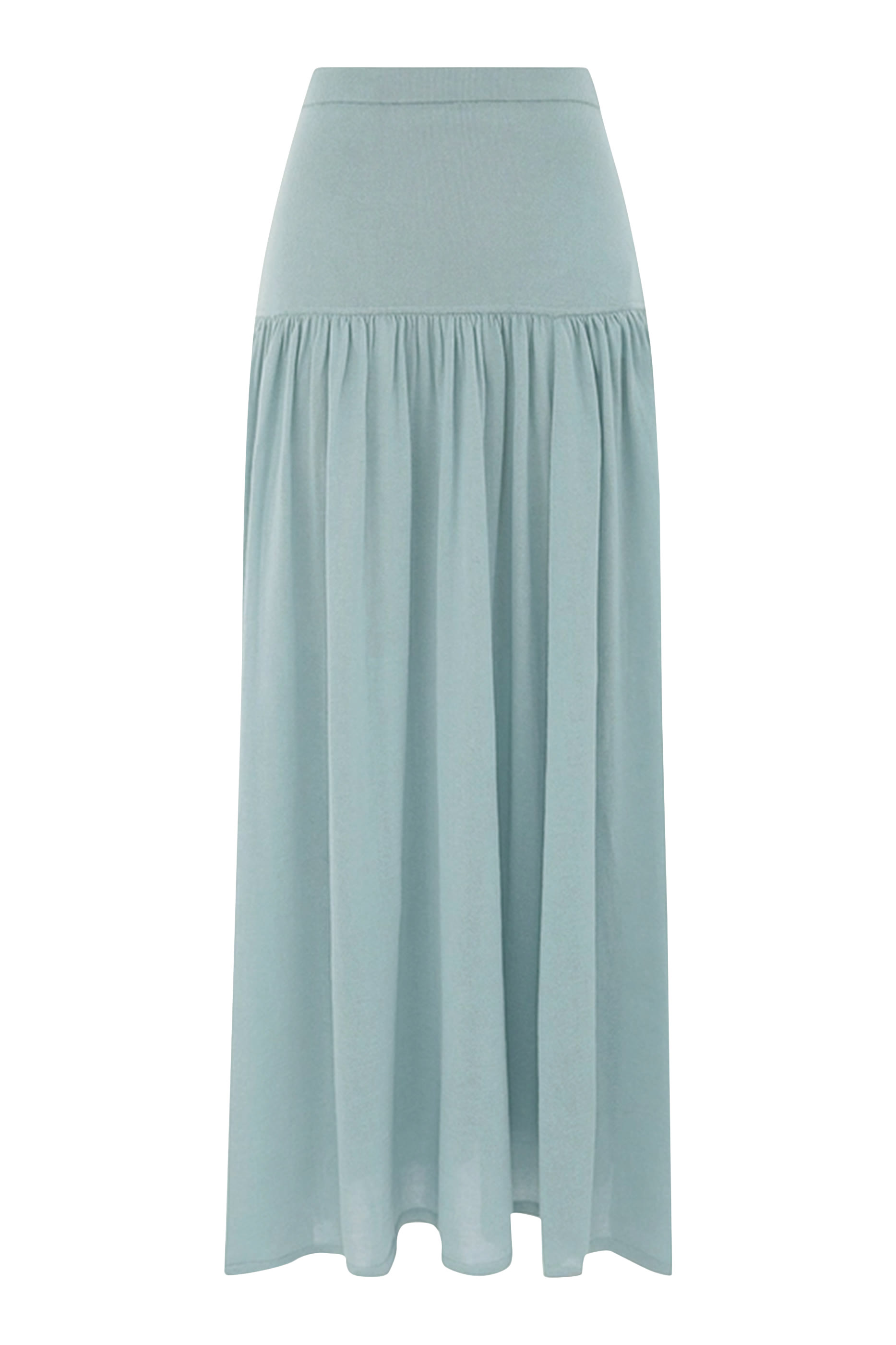 Hypnotic Gathered Midi Skirt