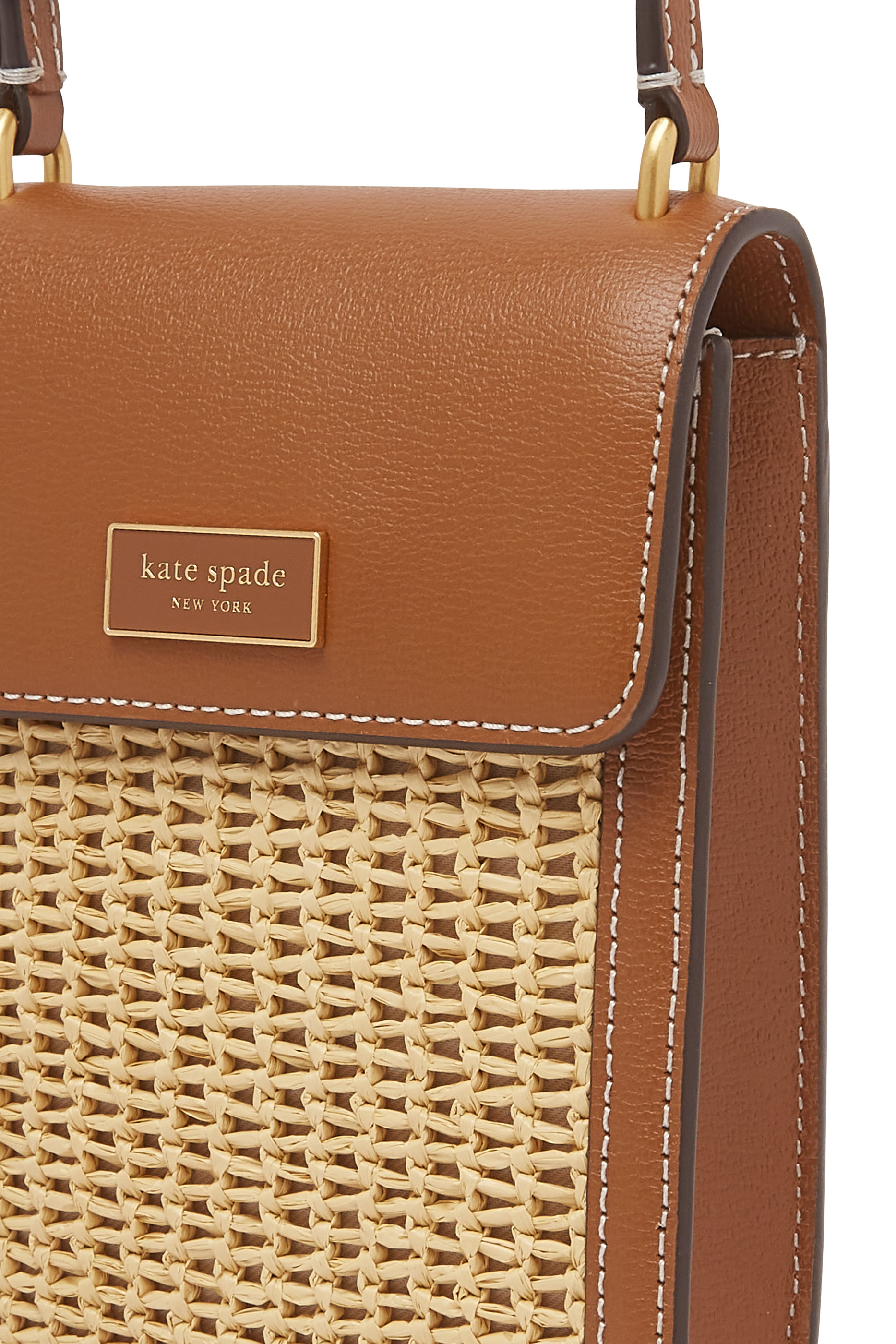 Serena Straw Phone Crossbody Bag