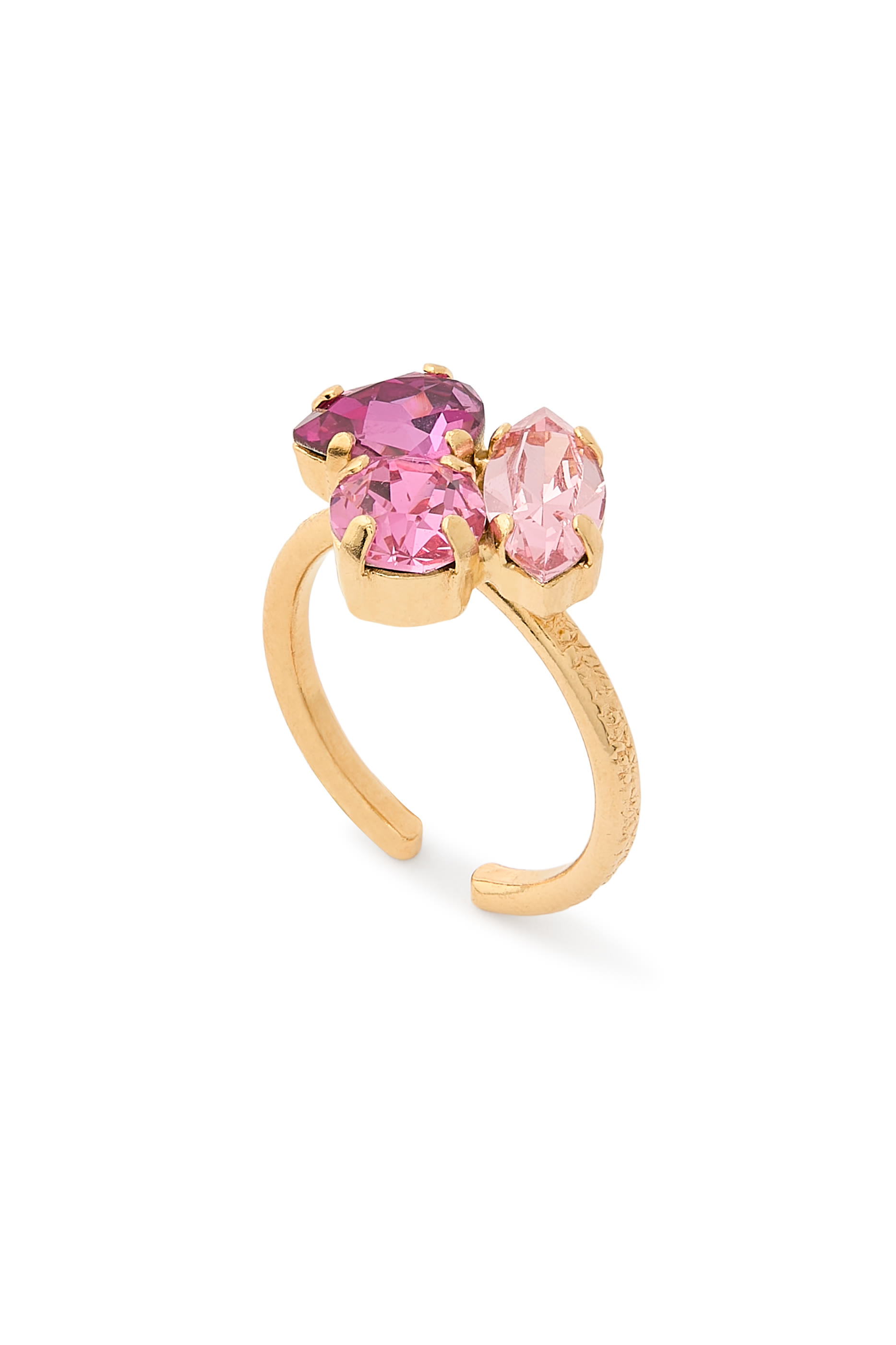 Ana Ring, 18K Gold-Plated Brass