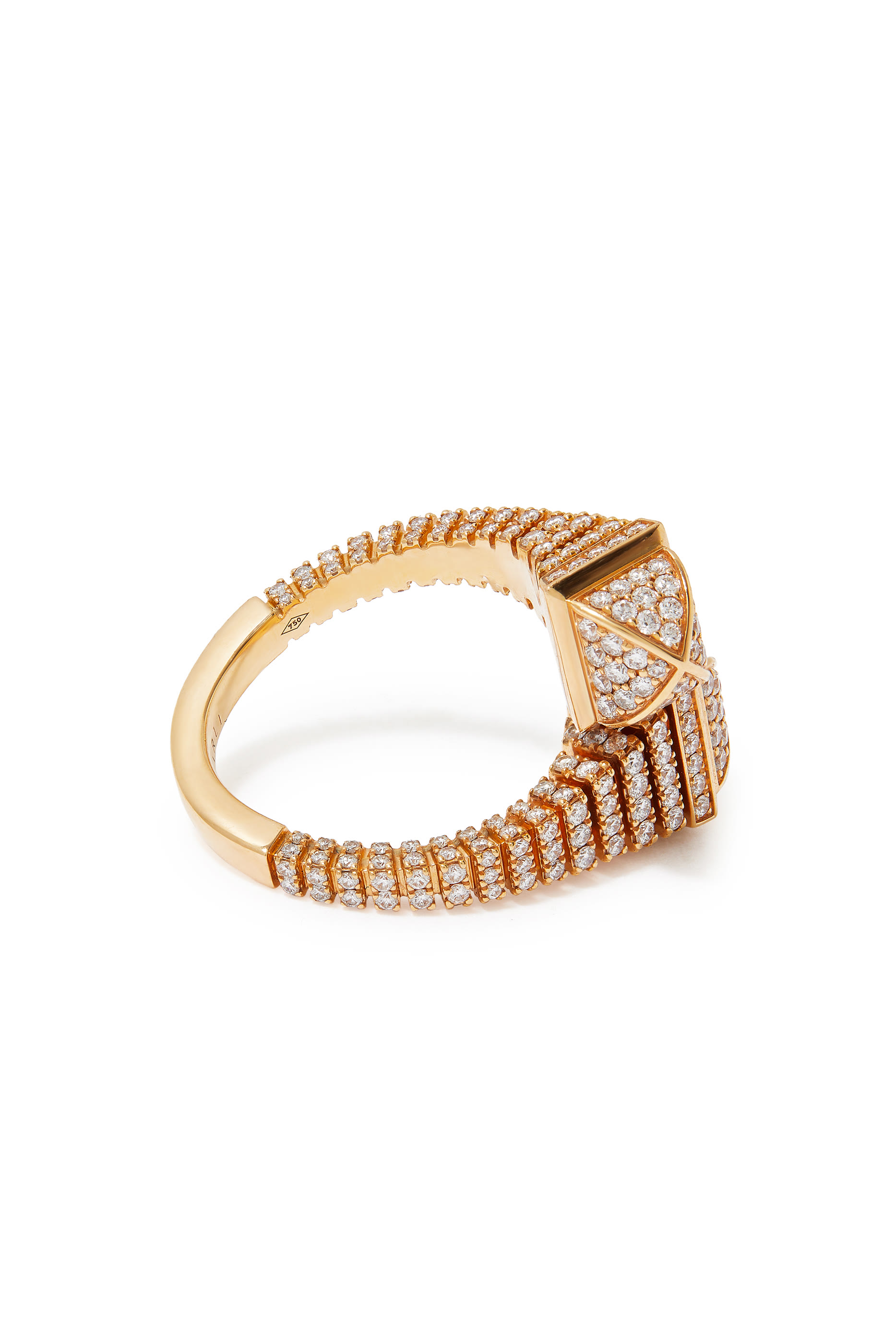 Cleo Ring, 18k Rose Gold with Full Diamonds