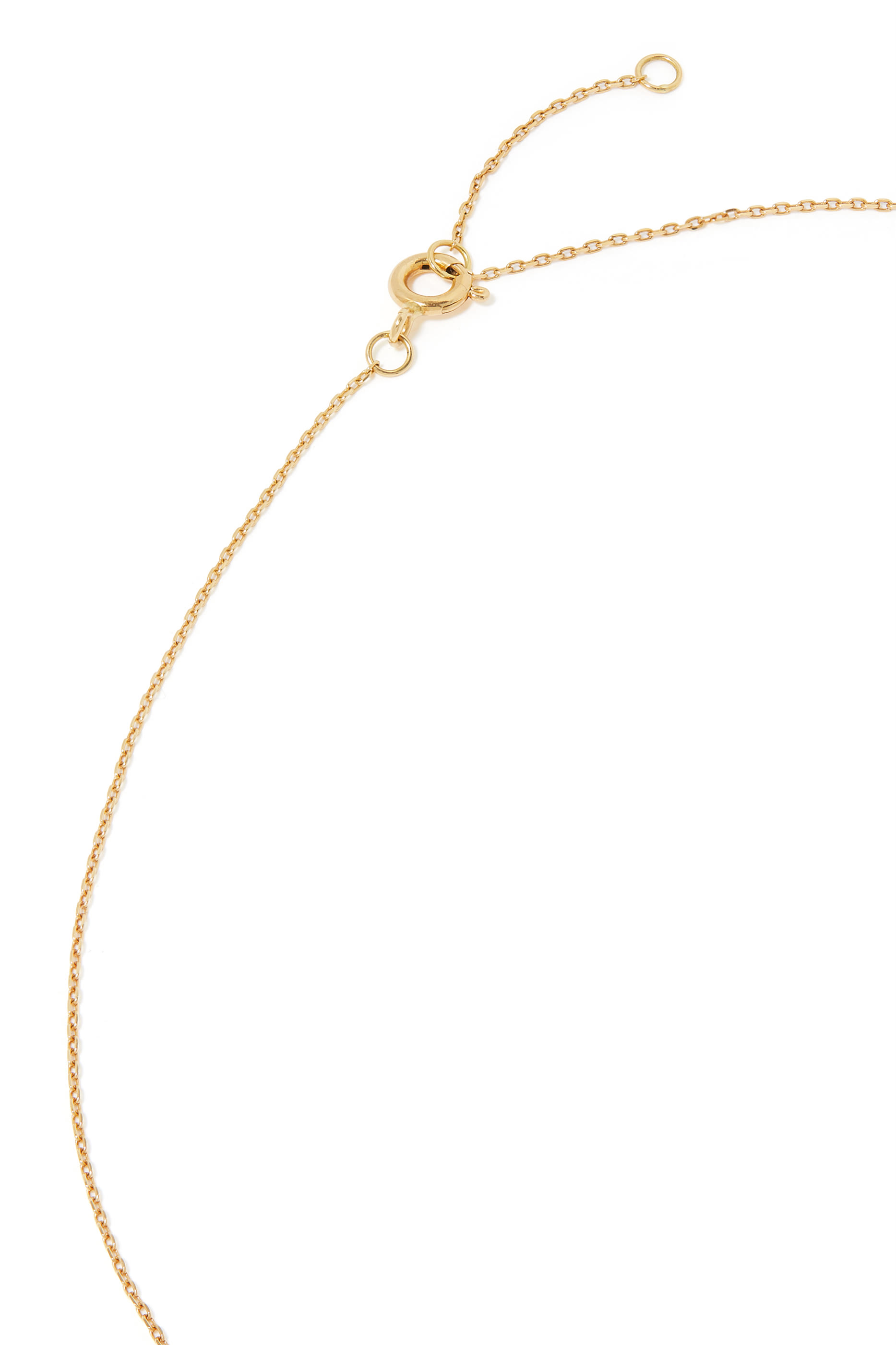 Evil Eye Necklace, 18k Yellow Gold & Tourmaline