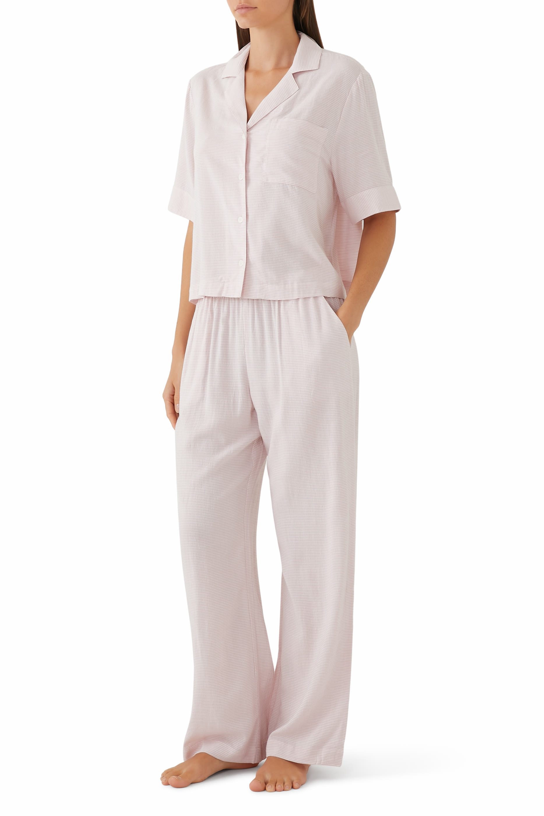 Nautico Relaxed Short Sleeve Pajama Set 