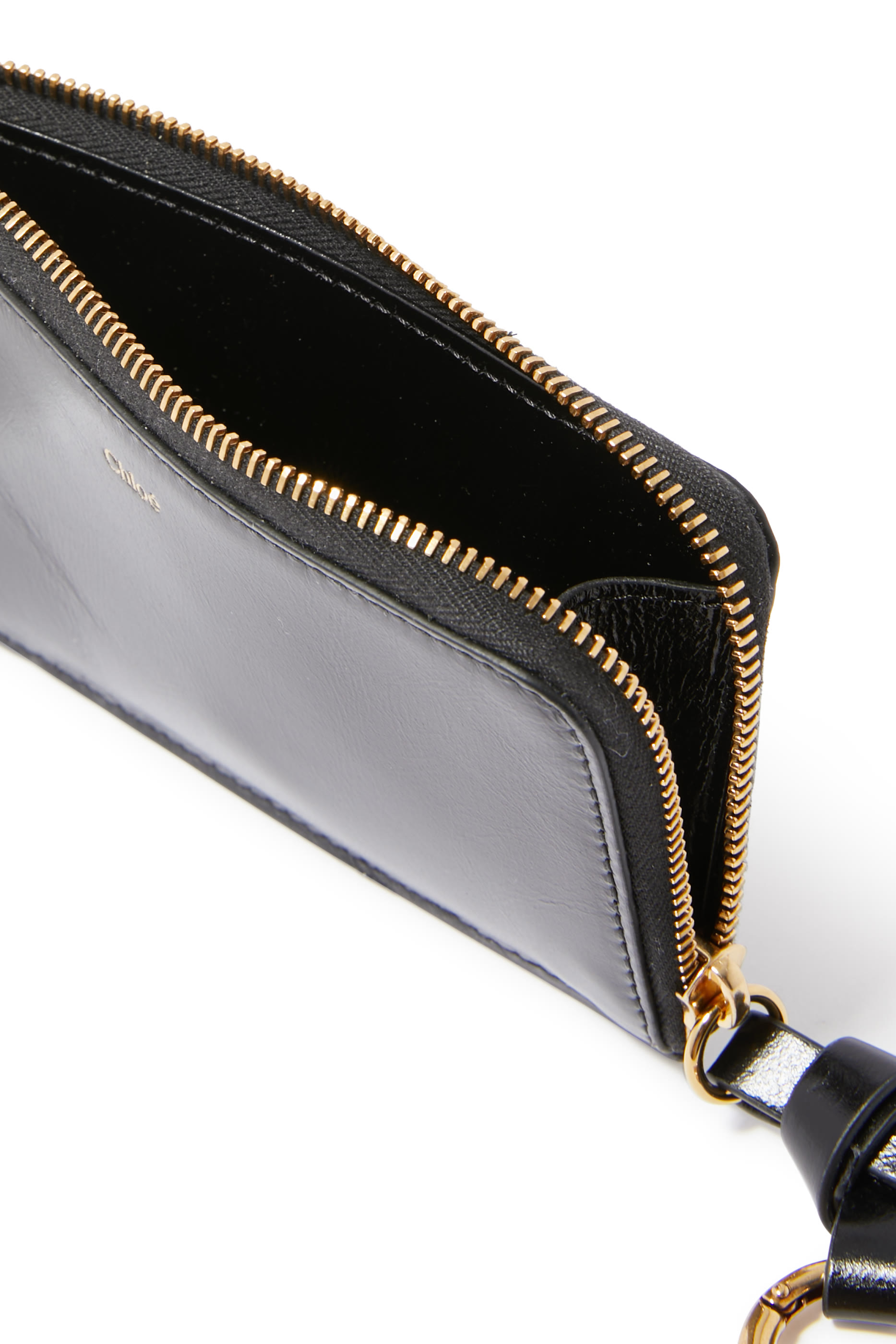 Alphabet Grained Leather Purse