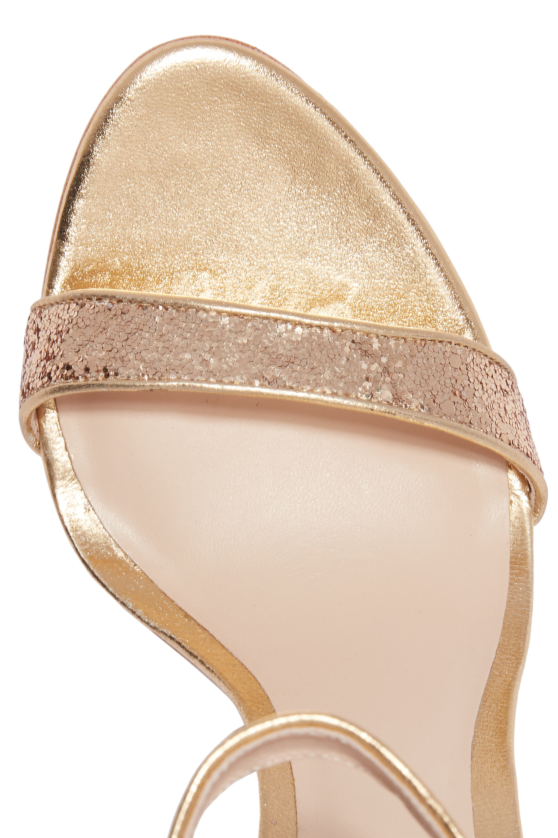 Glitter-Embellished Nicole Sandals