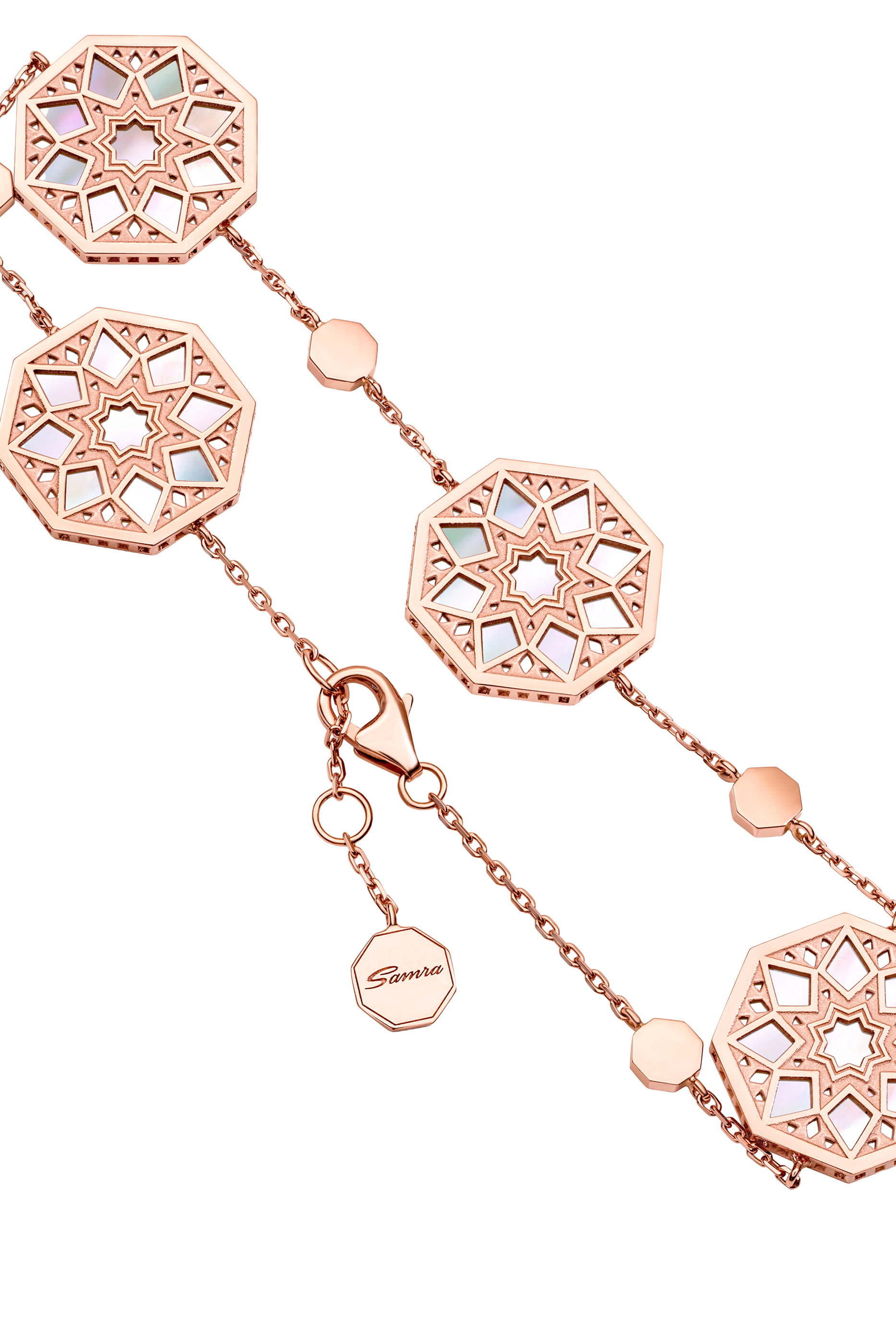  Classic Turath Multi-Mini Bracelet, 18K Rose Gold & Mother of Pearl