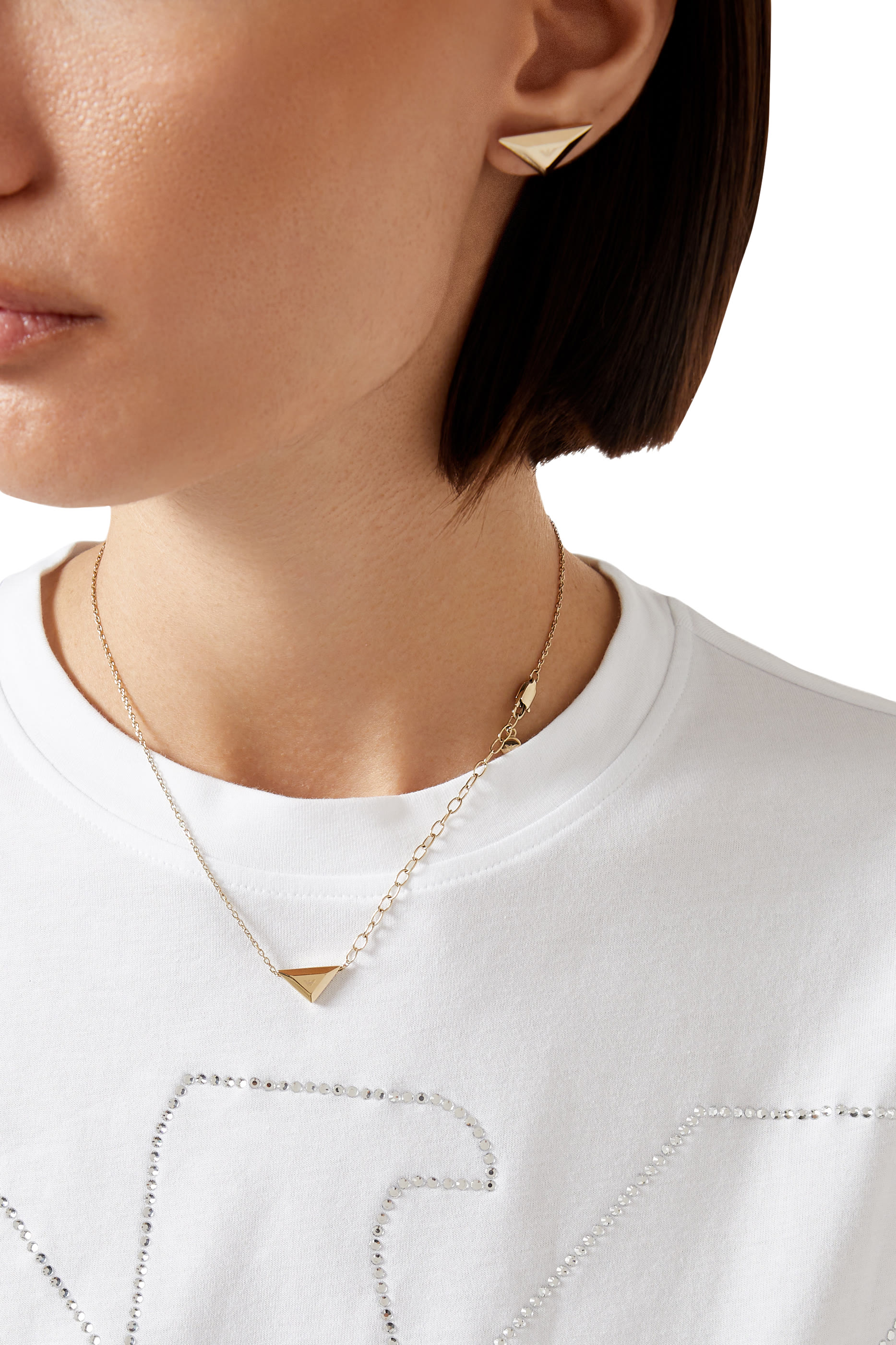 Necklace and Earrings Set, Stainless Steel