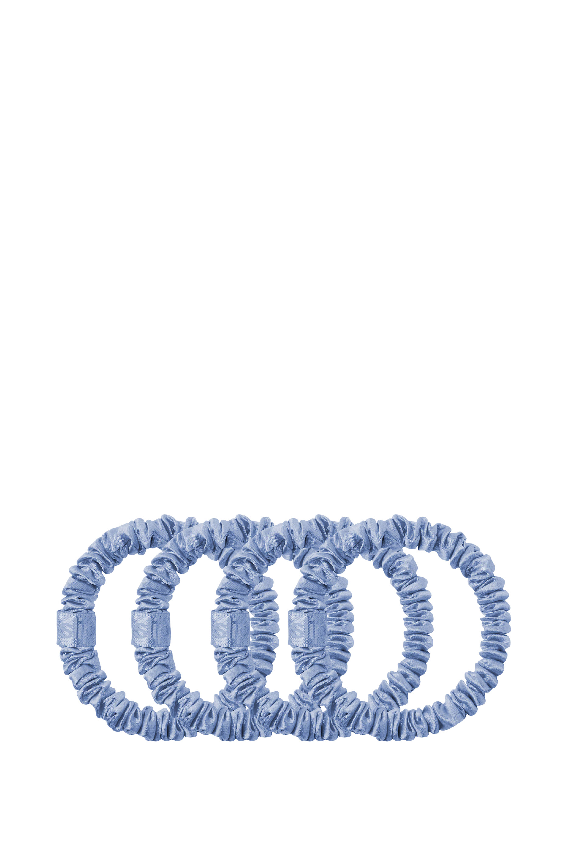 Cornflower Skinny Scrunchies, Set of 4 