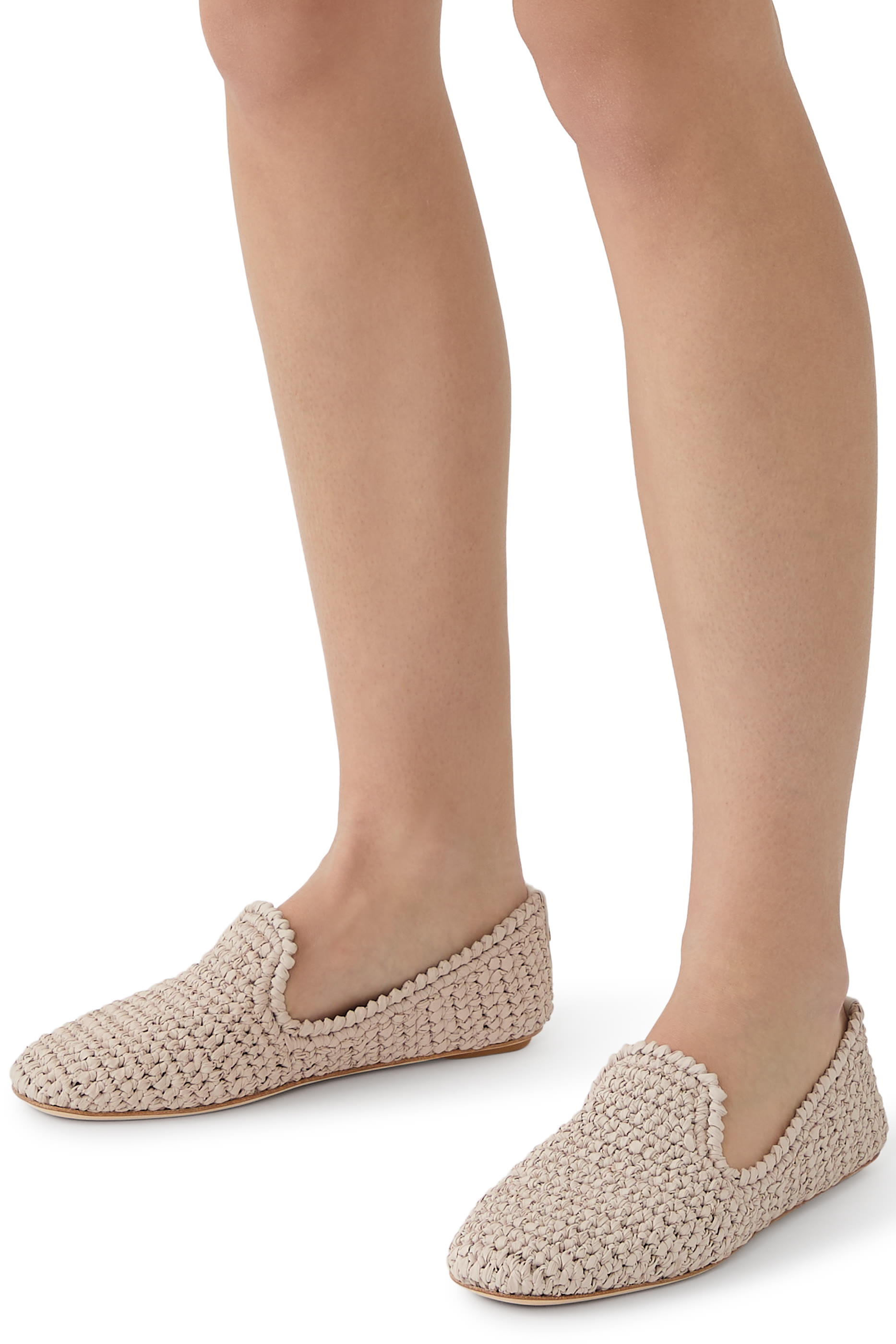 Woven Leather Loafers